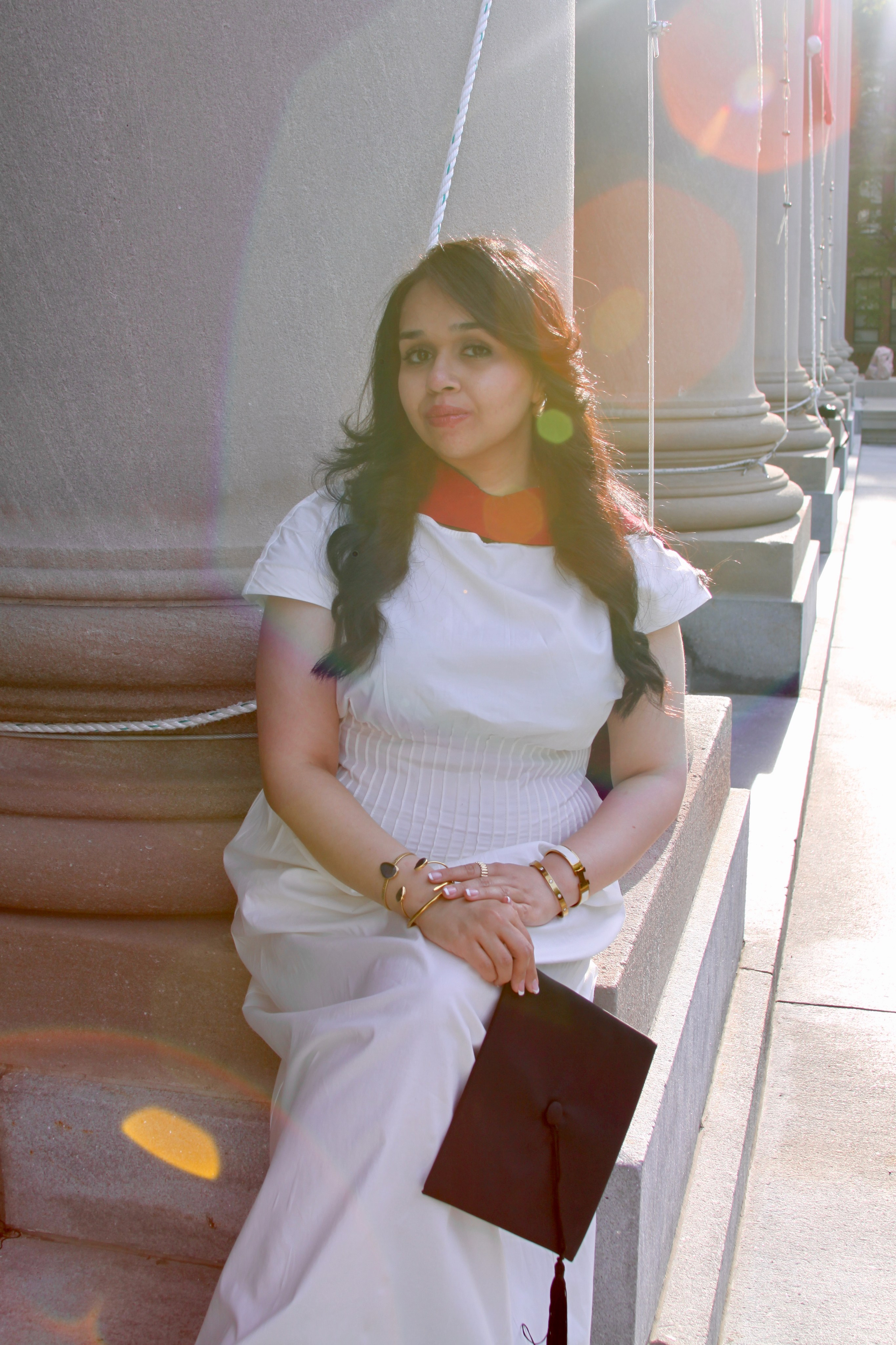 Masters graduation with Sadaf (part of group shoot). Kelly Sang, graduation and portrait photographer in Boston
