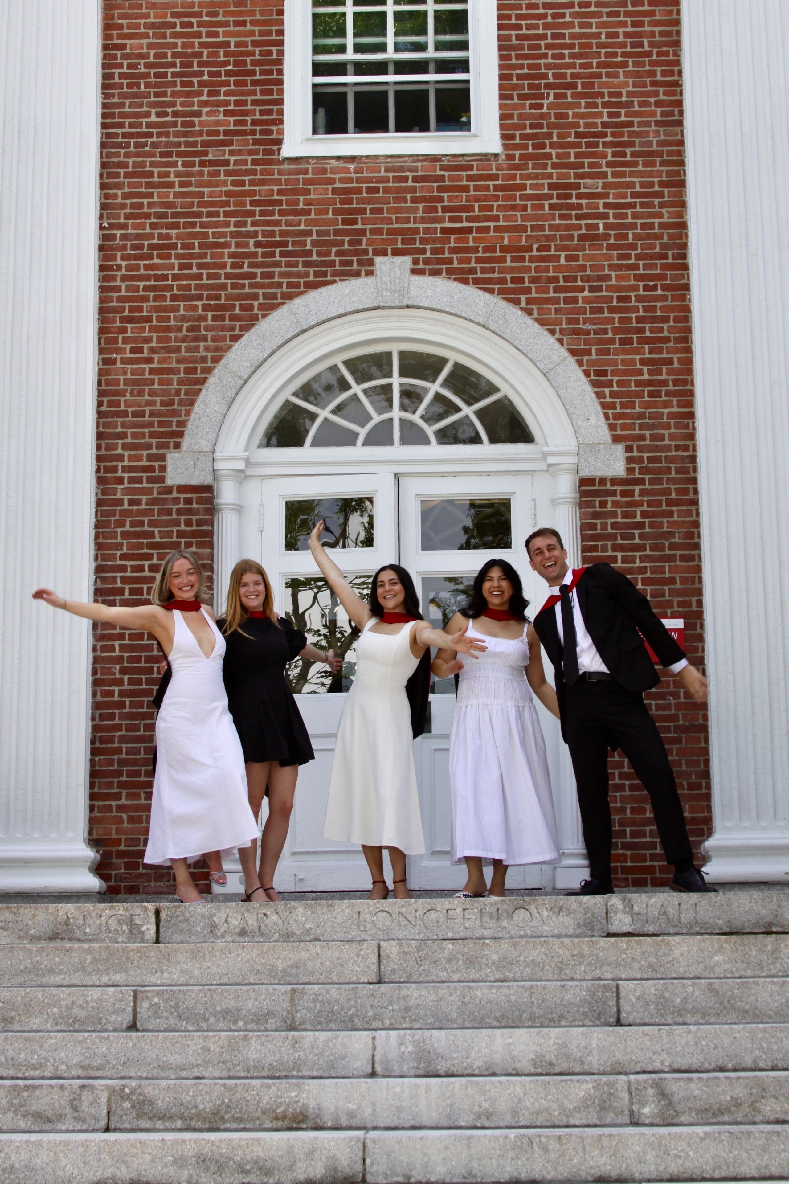 Masters graduation with Talia (group shoot). Kelly Sang, graduation and portrait photographer in Boston