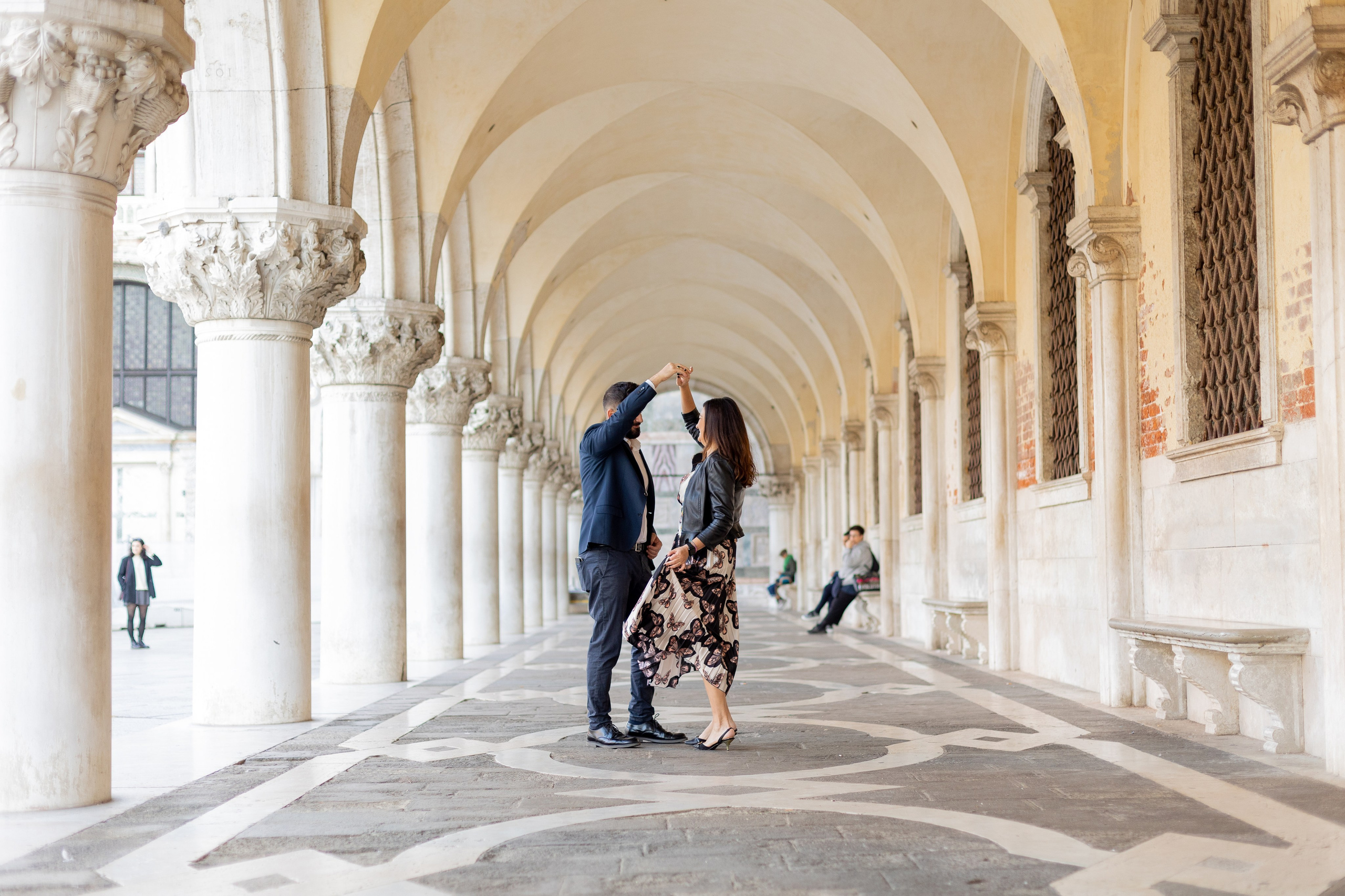 Margo and Vincenzo at dawn in Venice