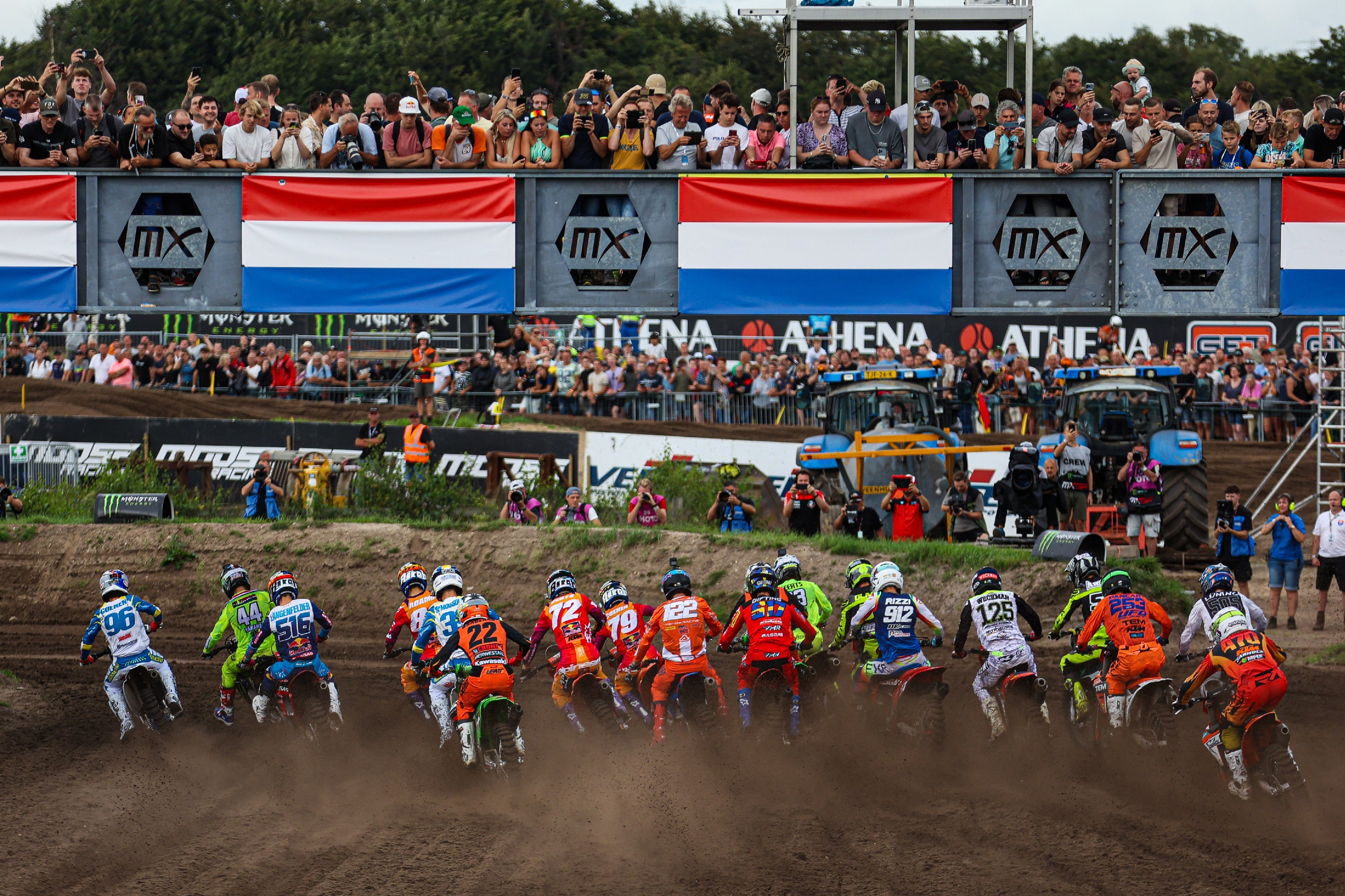 MXGP of The Netherlands start flags Motocross World Championship