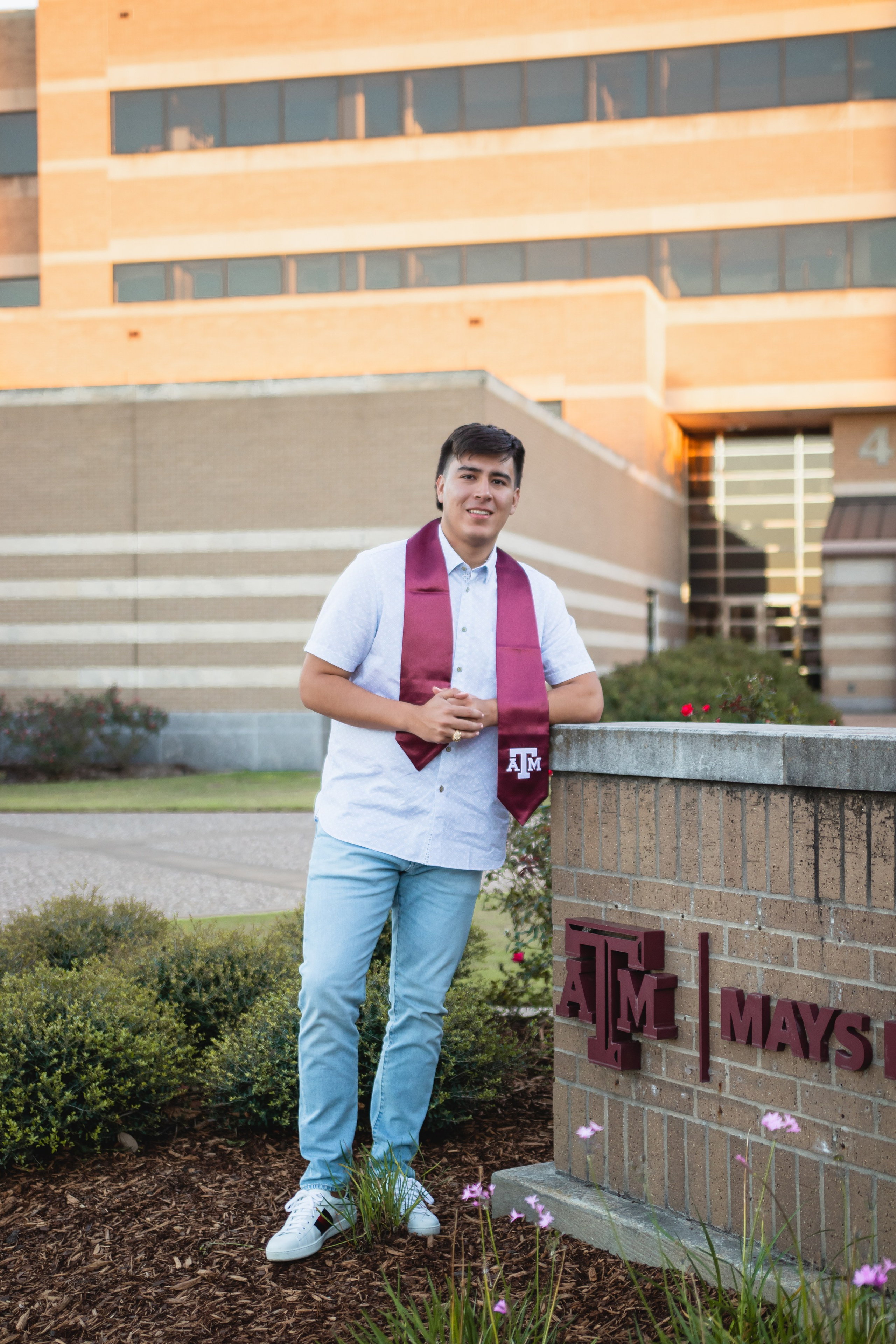Tristan's senior photoshoot at Texas A&M University