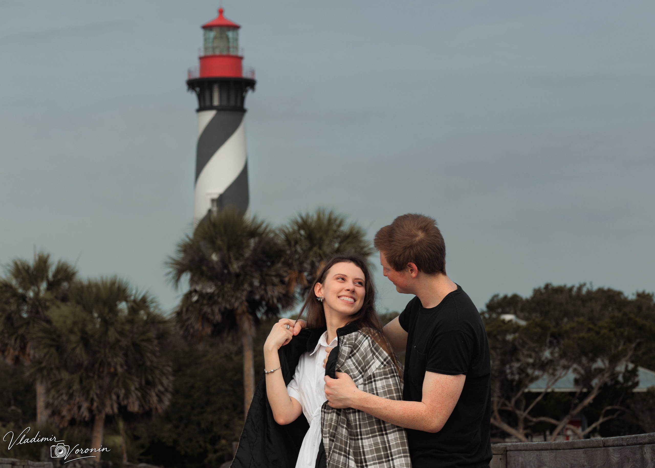 A tender morning by the lighthouse. Photographer St. Augustine
