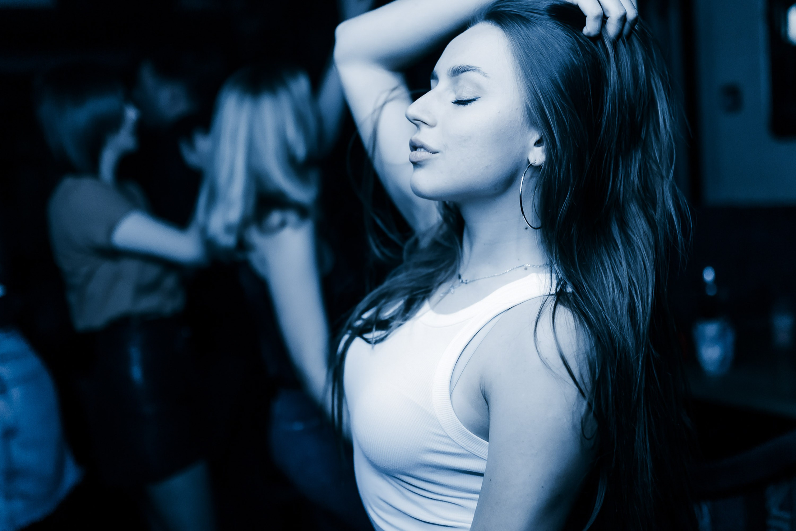 Woman dancing in a nightclub