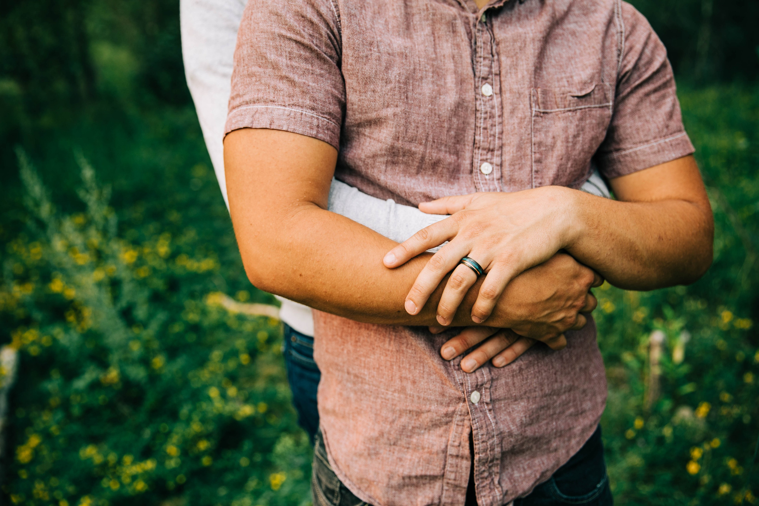 Devin & Bobby Princes Island Park. Fotografía accesible en Calgary