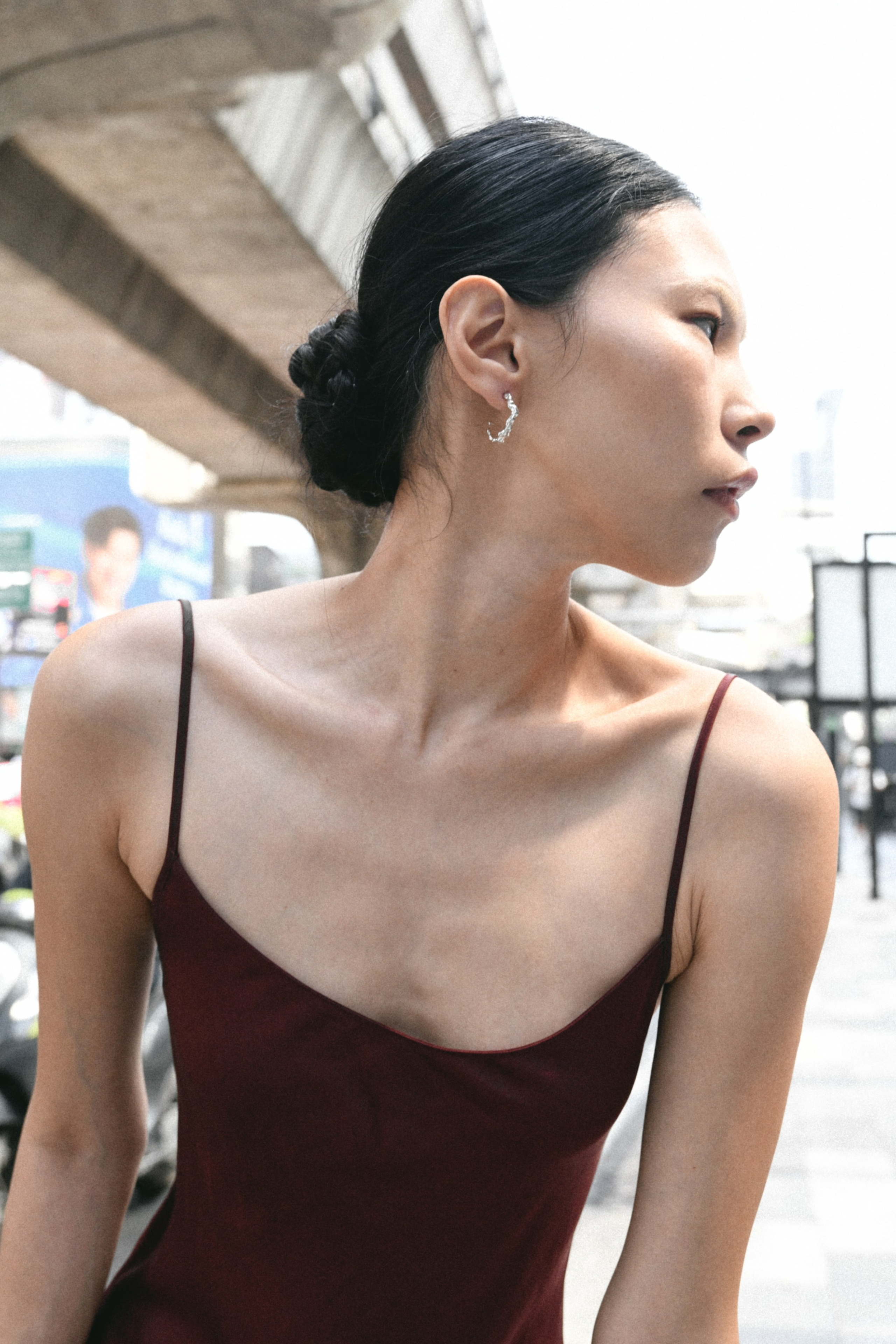 Street for Wiktoria Tao jewelry. Stylist