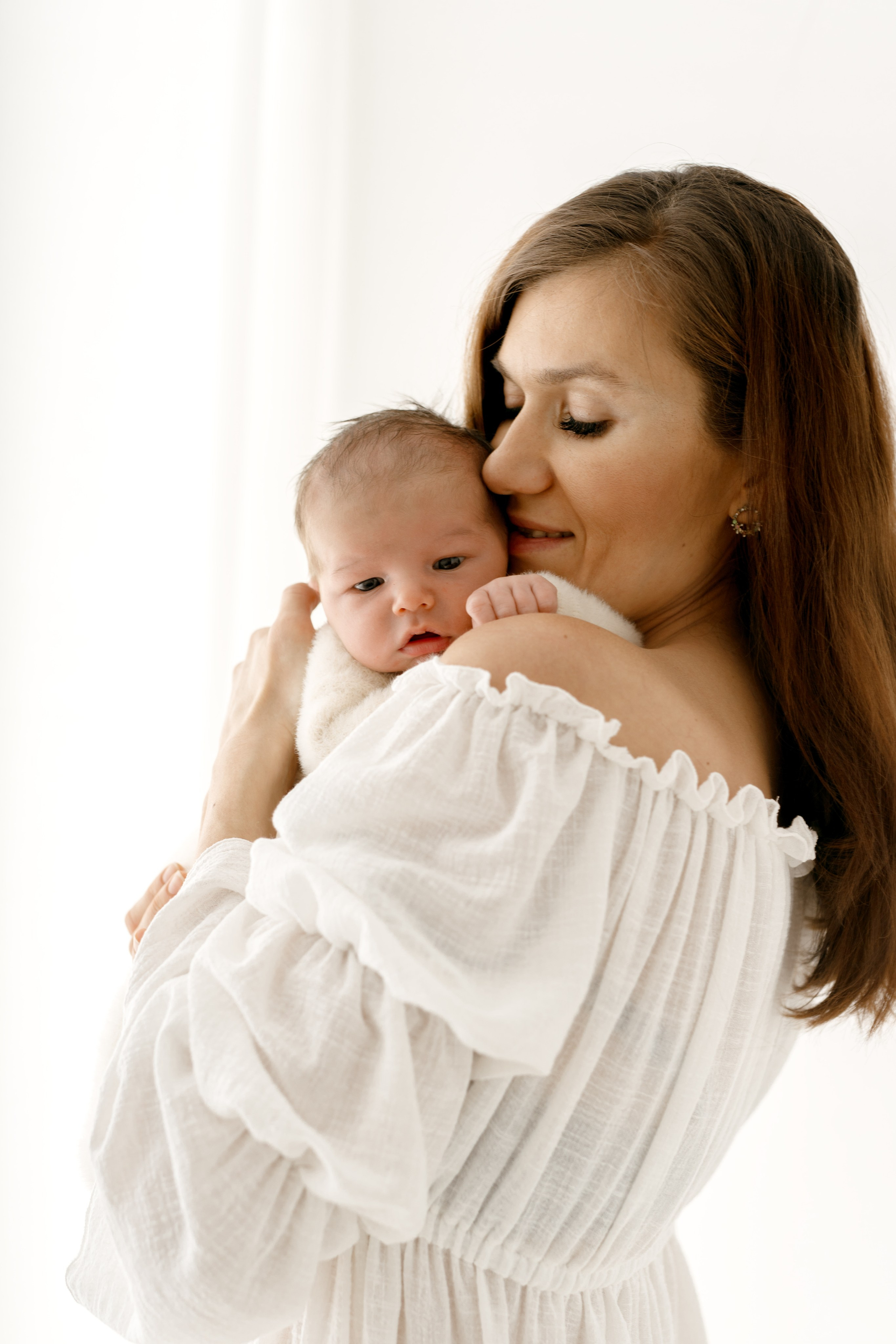 Malutki Szymuś na swojej pierwszej sesji. Fotograf Łódź - sesja ciążowa, noworodkowa, dziecięca. Studio w Łodzi
