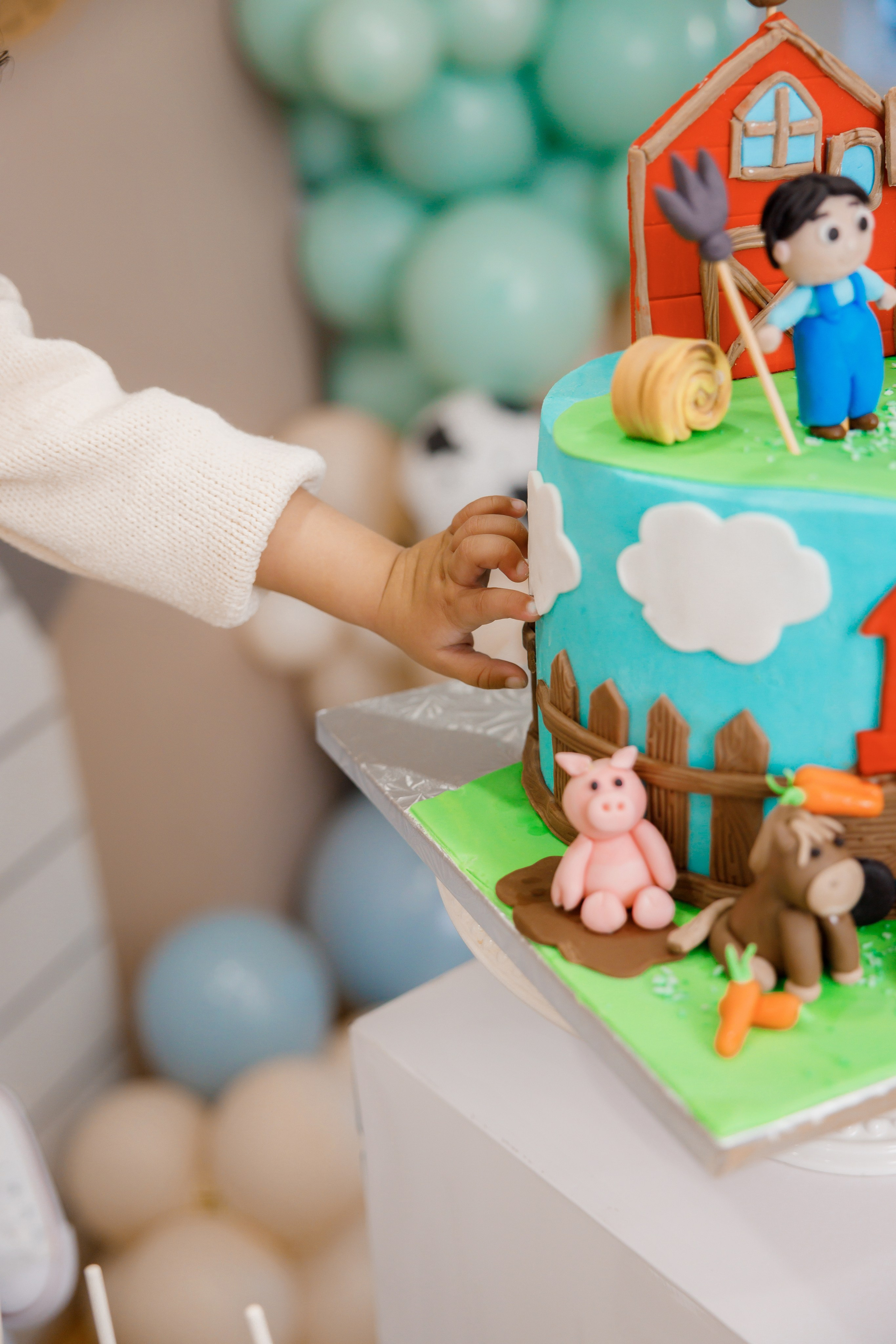 Fateh’s 1st birthday. Home