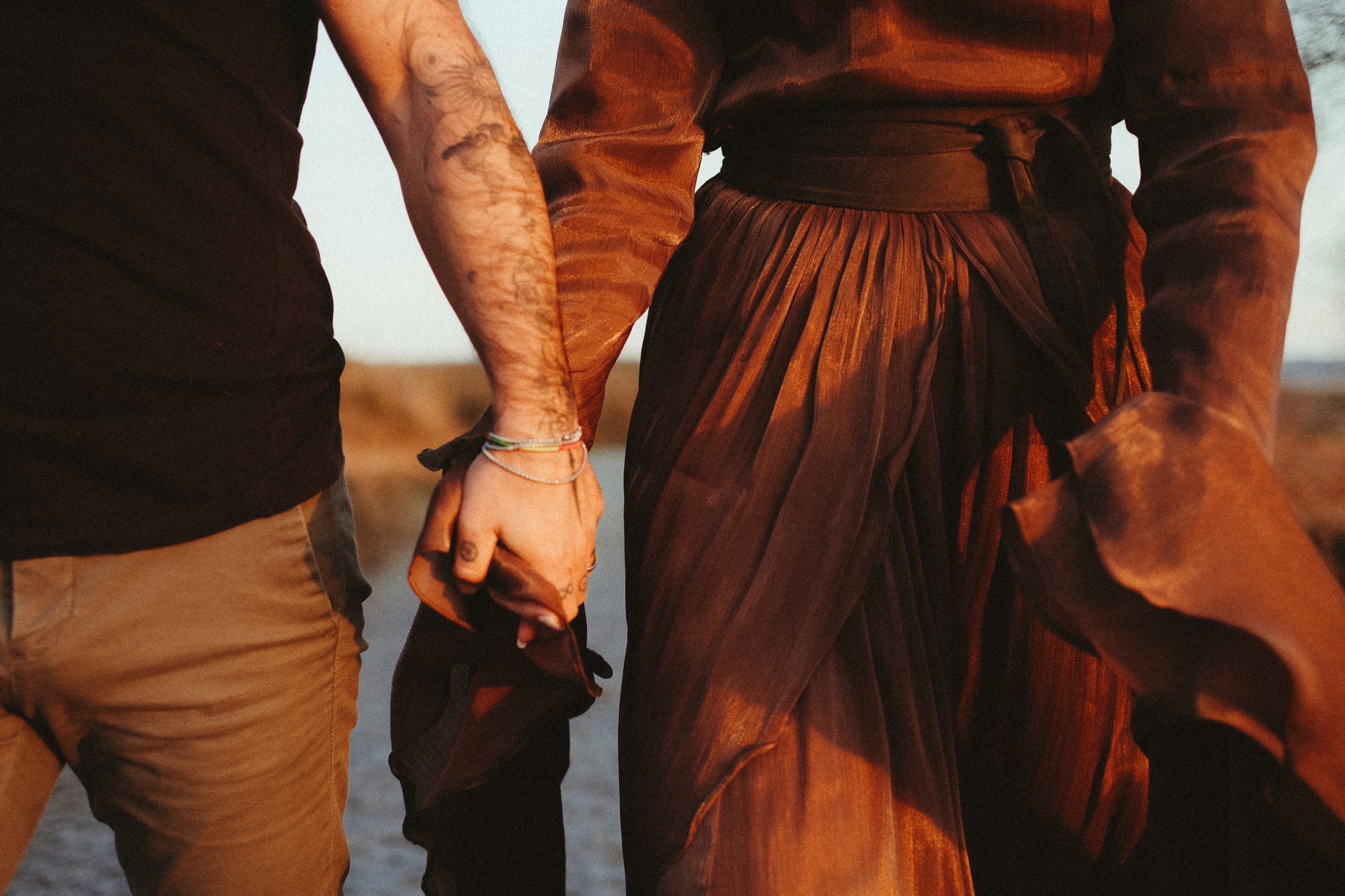 Destination wedding couple session in Portugal at golden hour