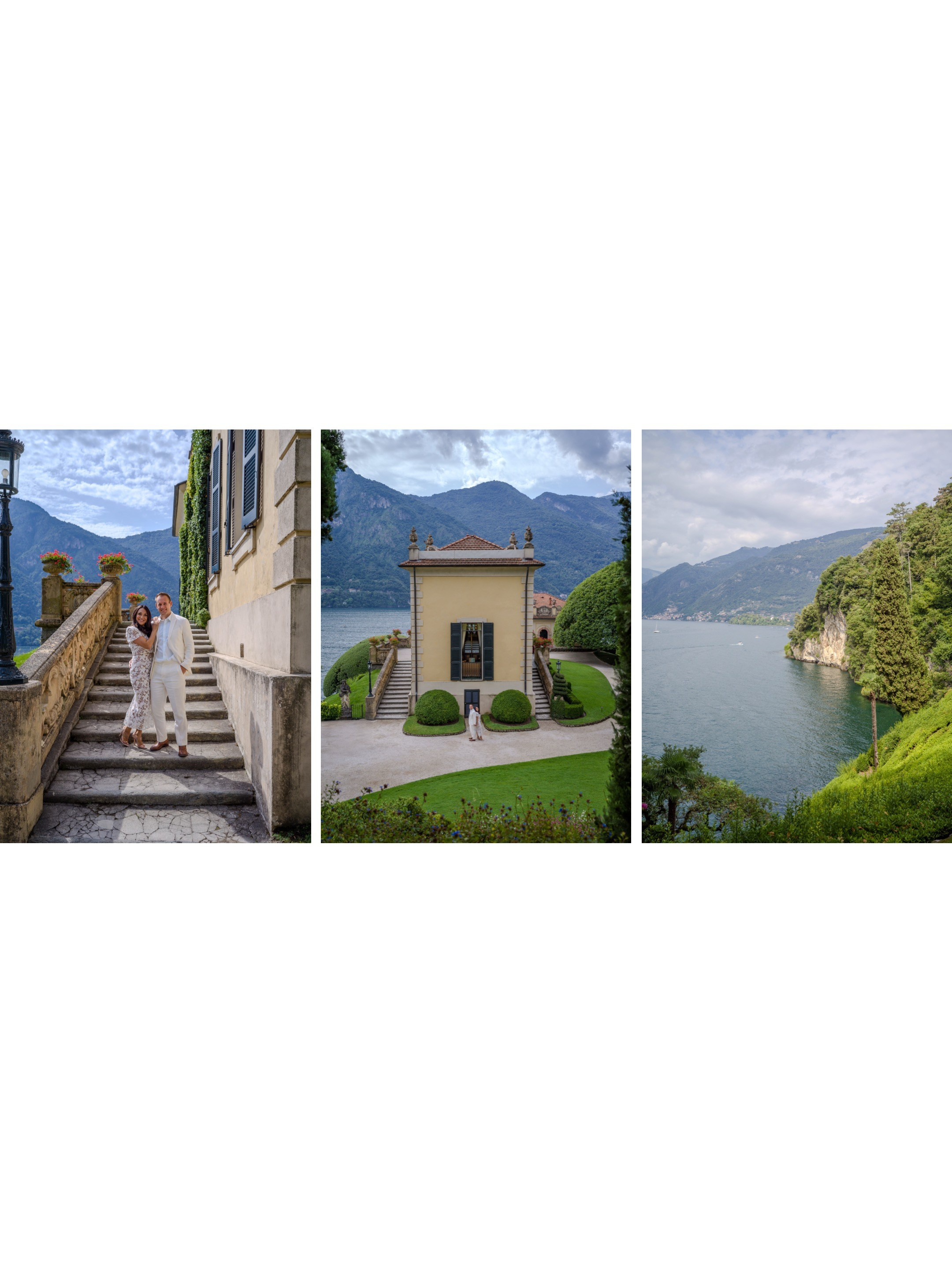 Elopement vows at Villa del Balbianello Lake Como
