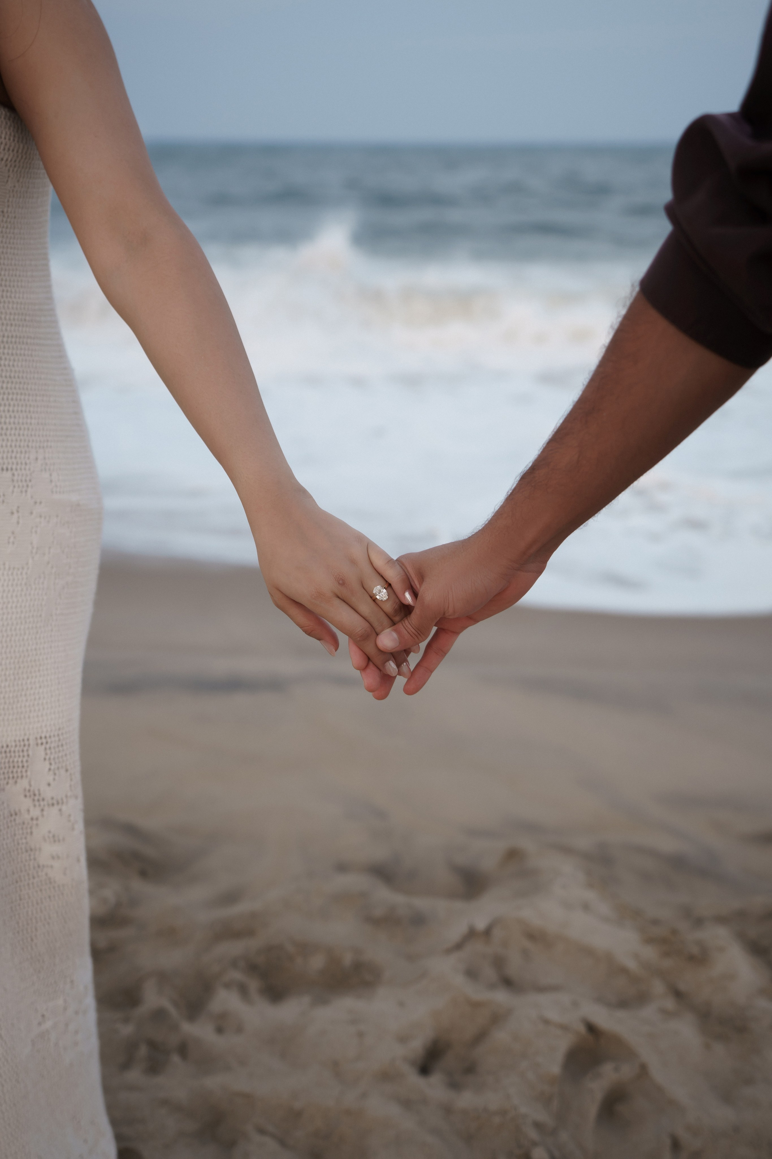 Beach engagement. New York + travel photographer