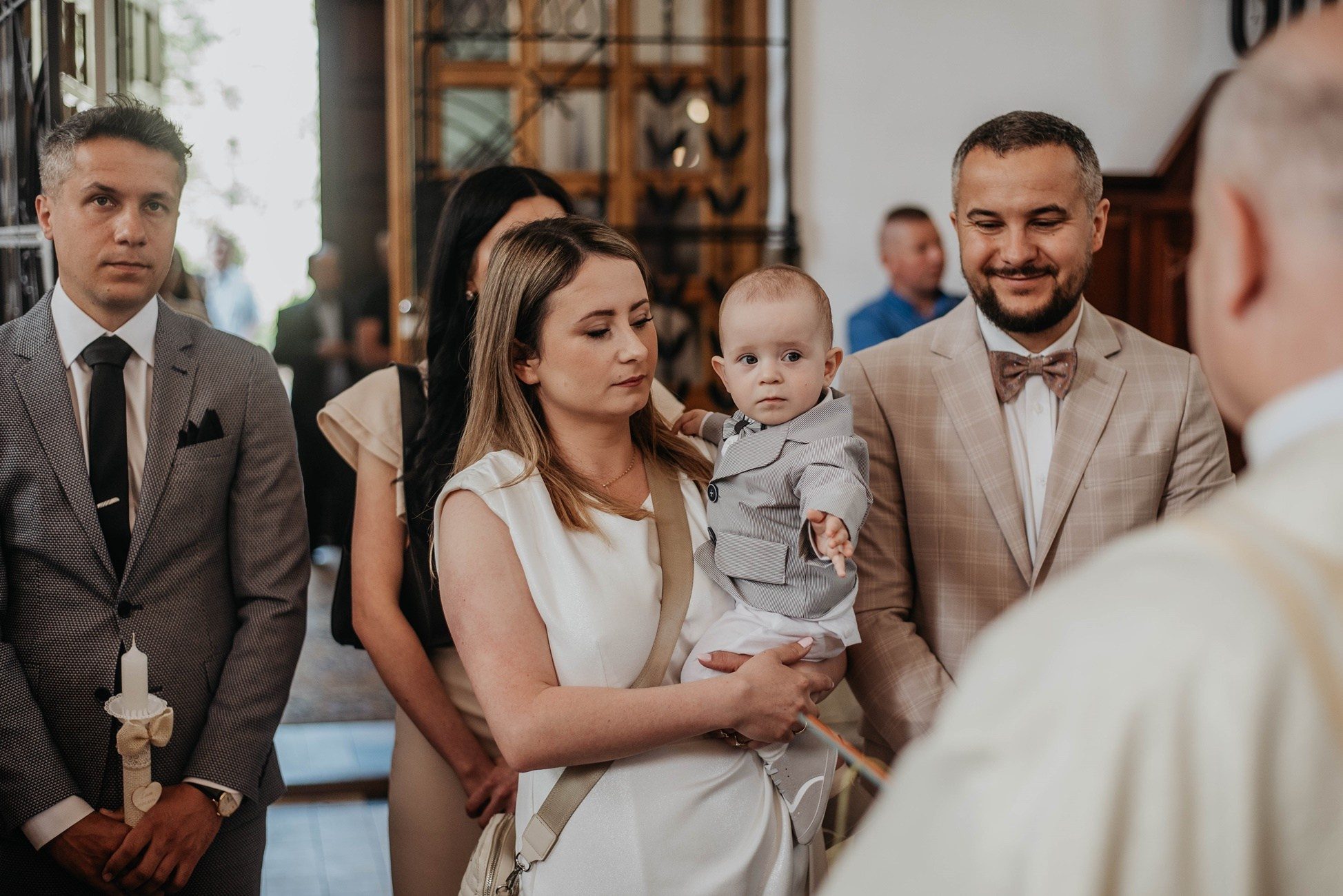 Chrzest Święty Leosia. Dominika Strachacka Fotografia | Fotograf ślubny i rodzinny Opole Lubelskie Lublin