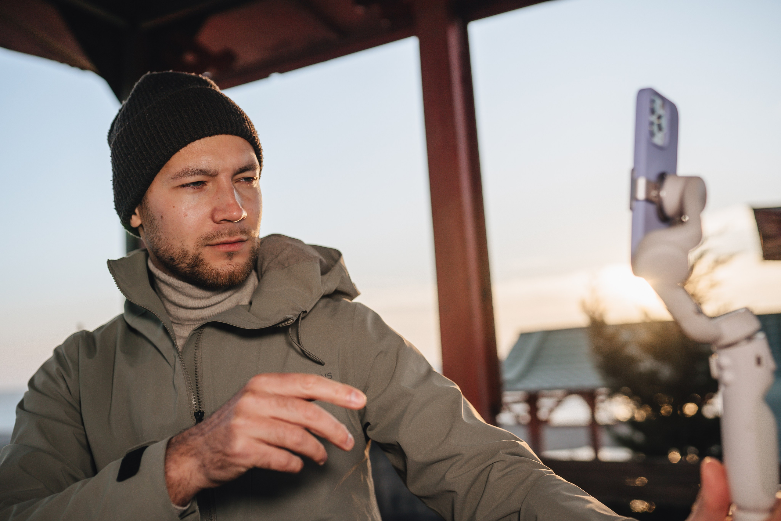 Photo backstage of clip shooting by photographer Denis Moiseev