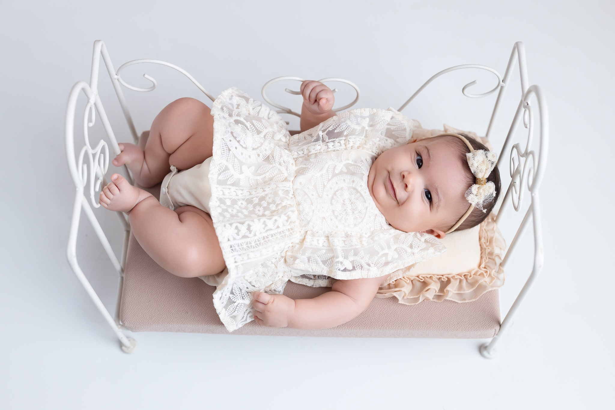 Elisa 3 months old. Professional family, maternity & newborn photographer in North Charleston, SC, creating timeless portraits