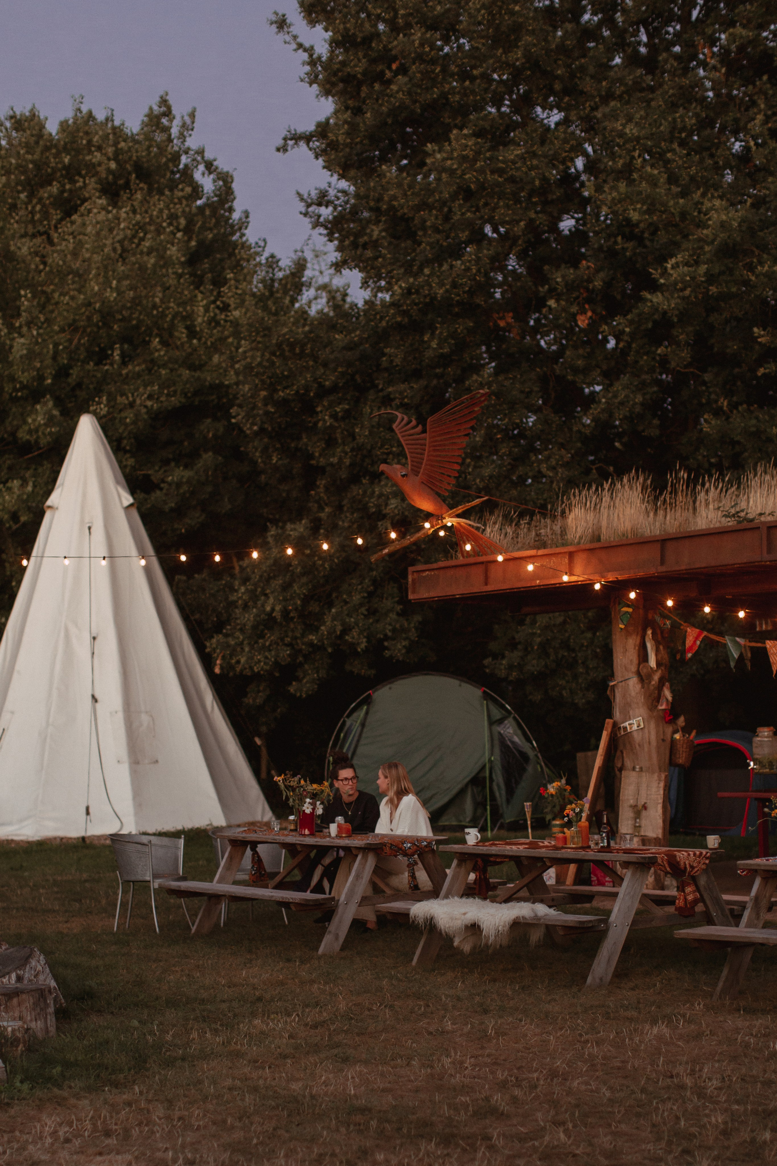 Reportage in camping. True self