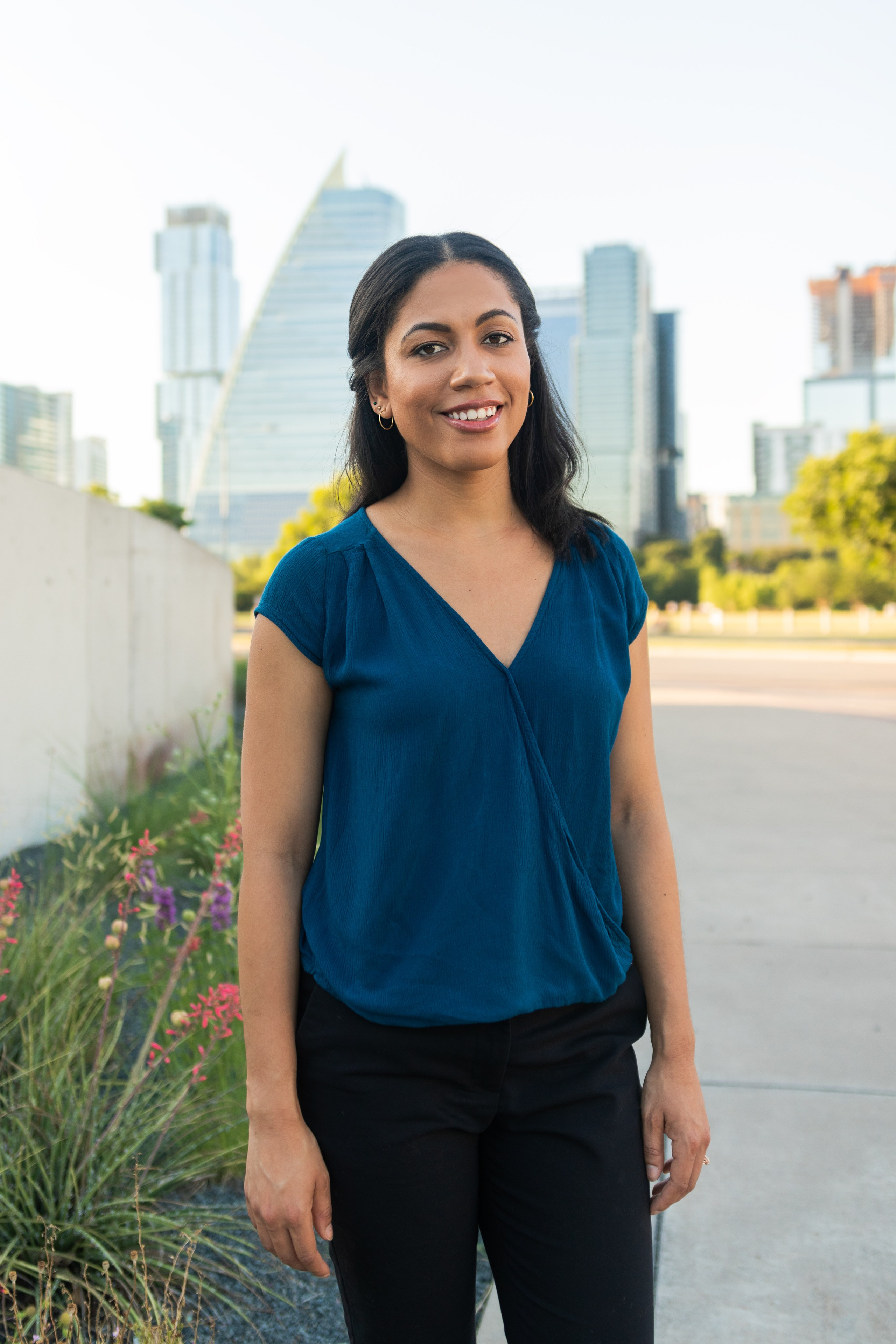 Sarah at the Long Center Convention Center in Austin