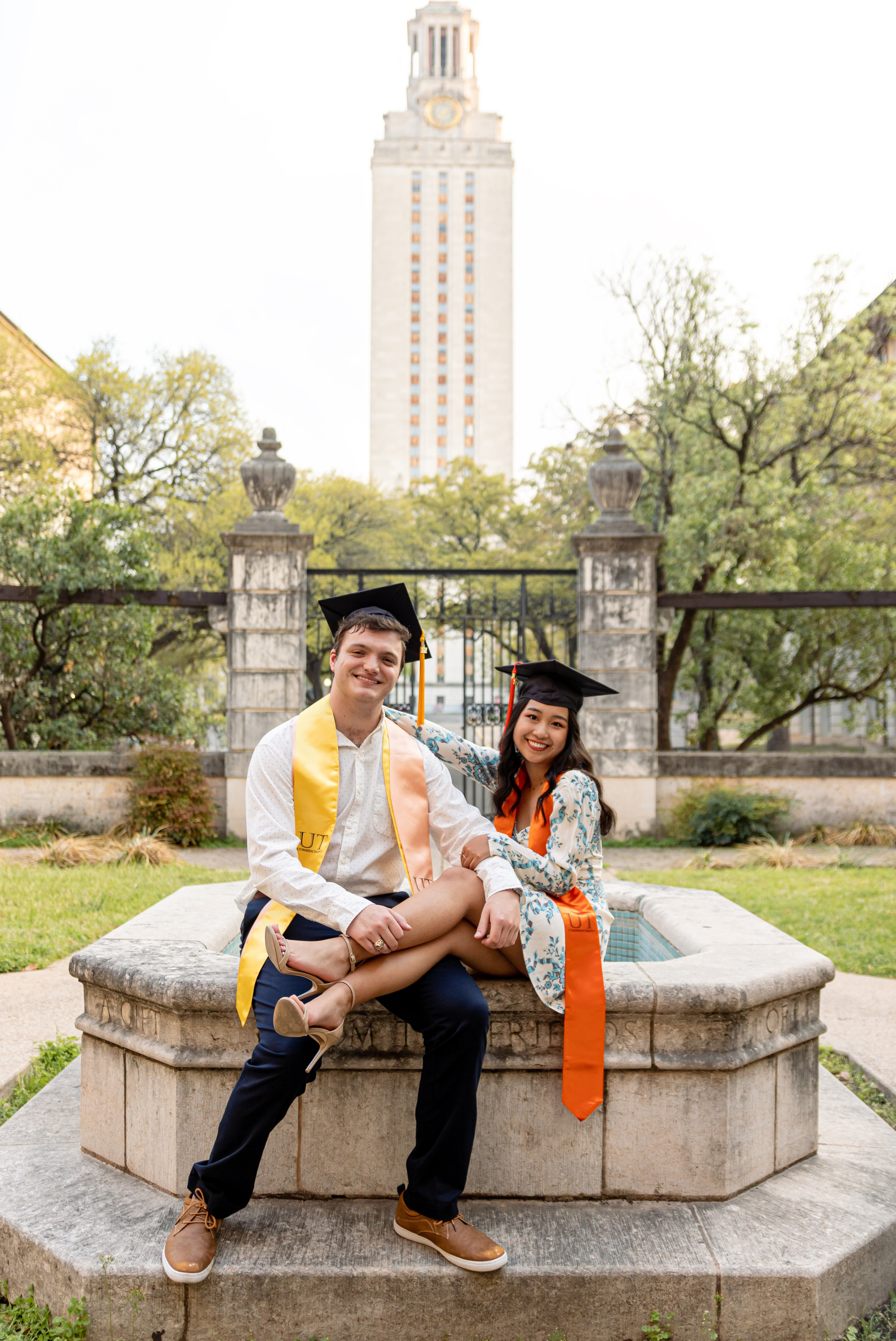 Aaron's graduation photoshoot at the University of Texas in Austin