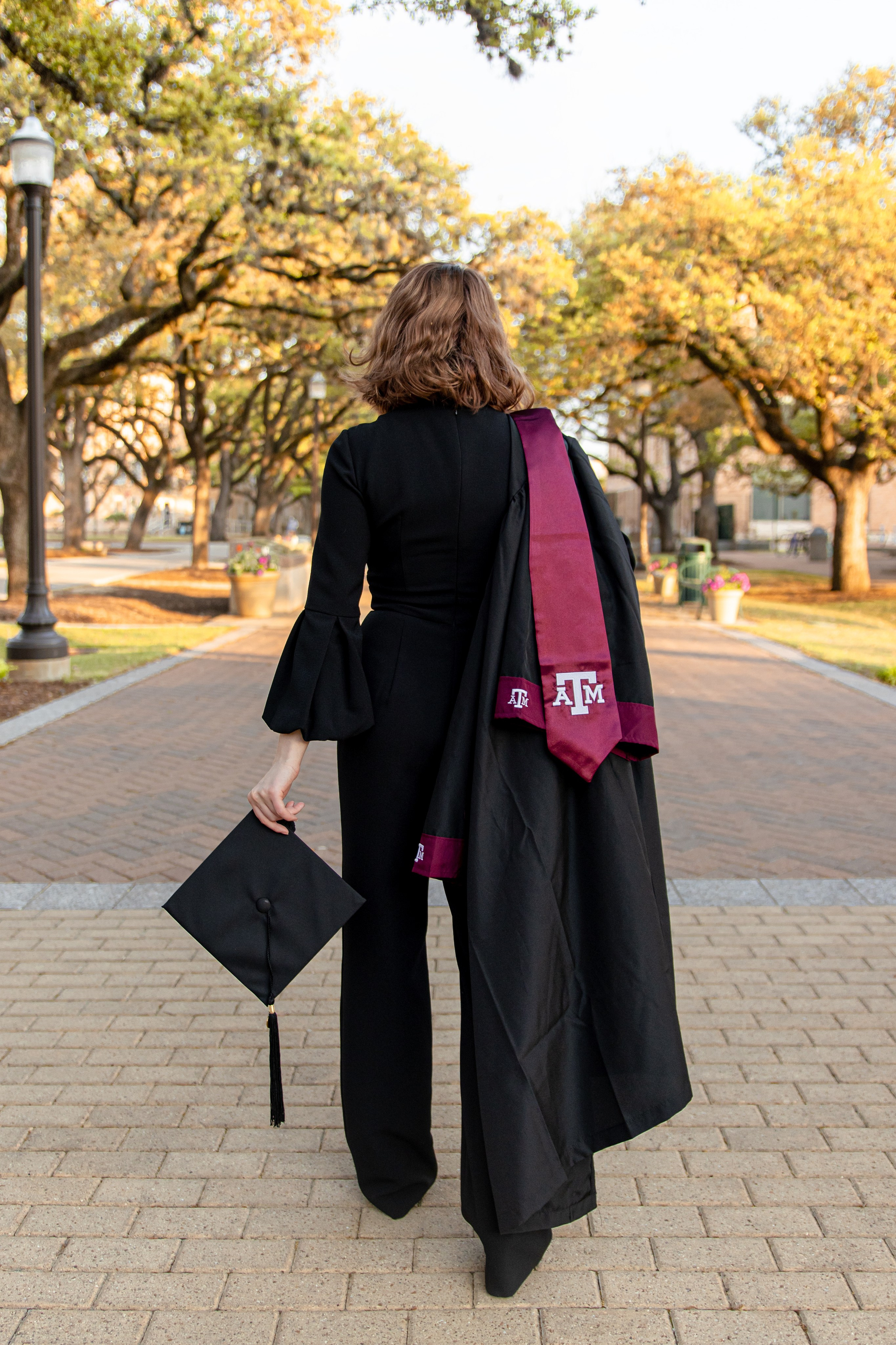 Lexie's graduation photoshoot at Texas A&M University