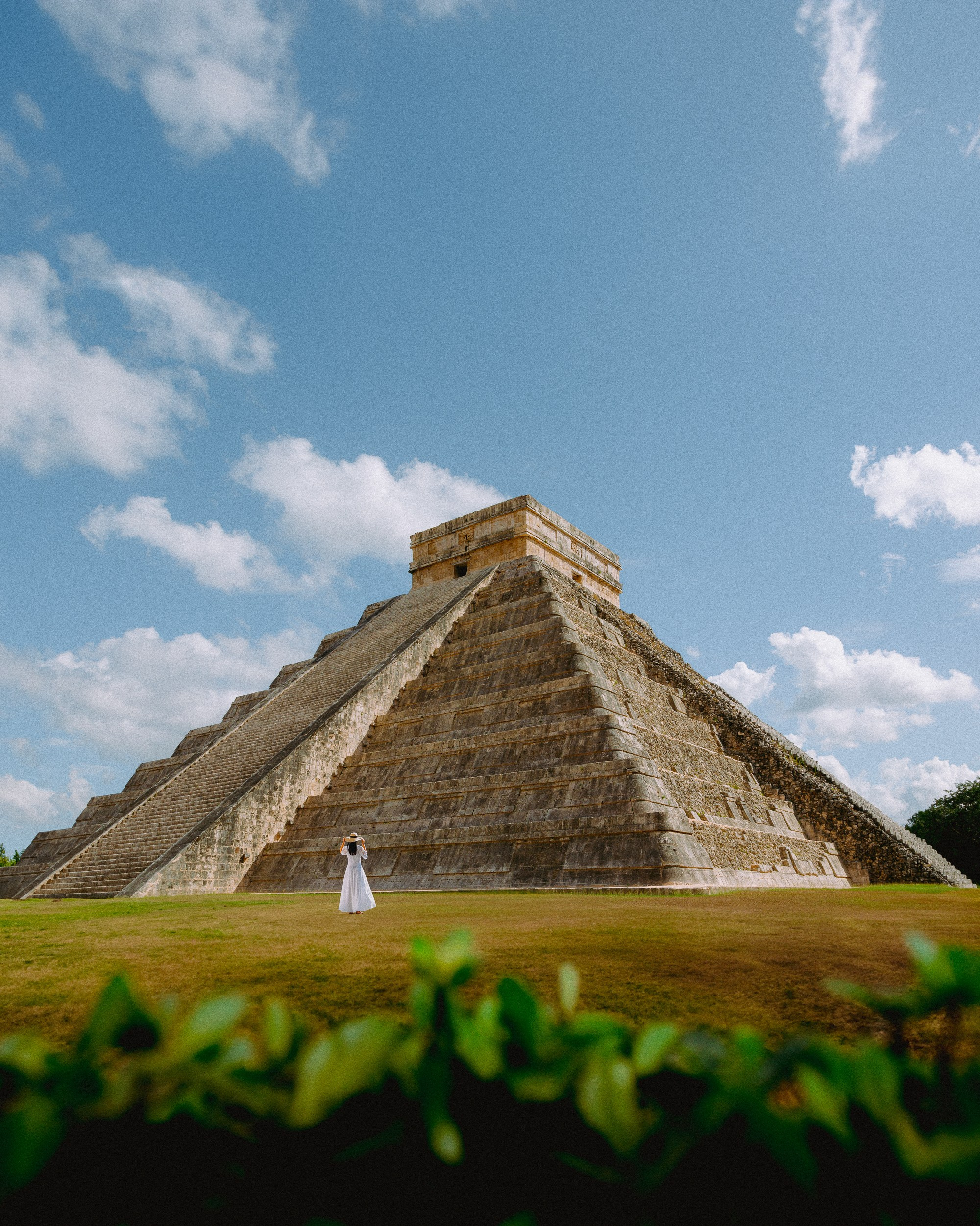 A photo of the mayan pyramids in Mexico during summer day 