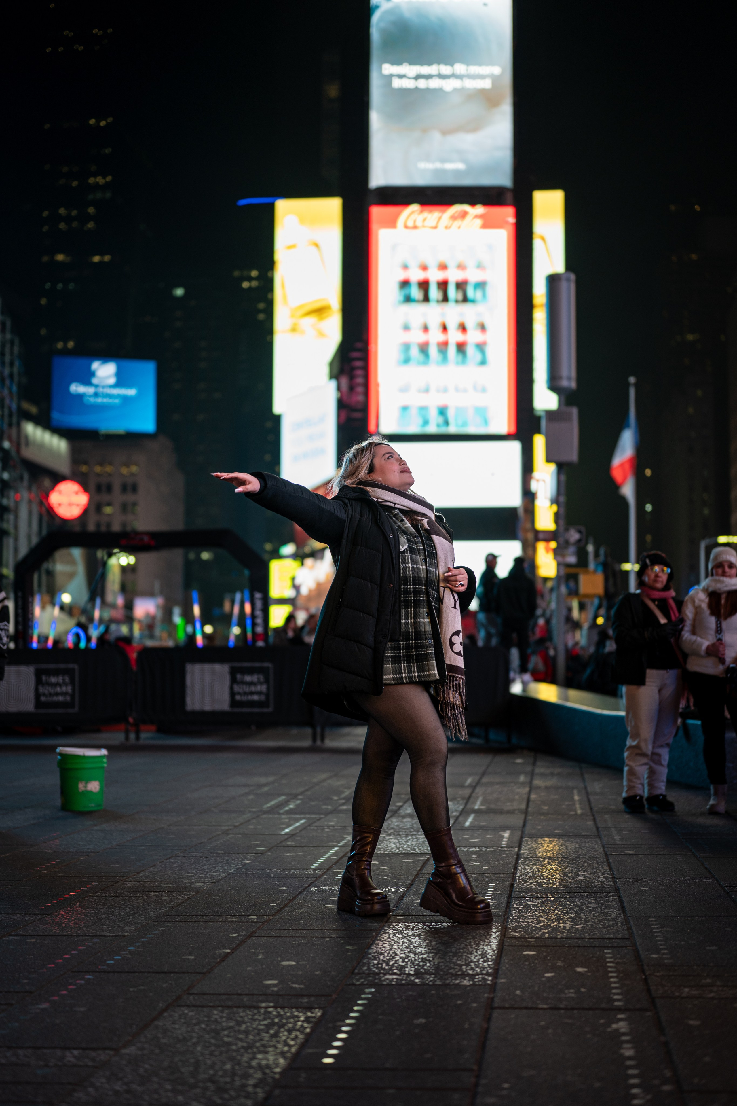 Times Square Night Photoshoot | NYC Street Portraits. Photography company in NYC — Sirius Proxima Photography