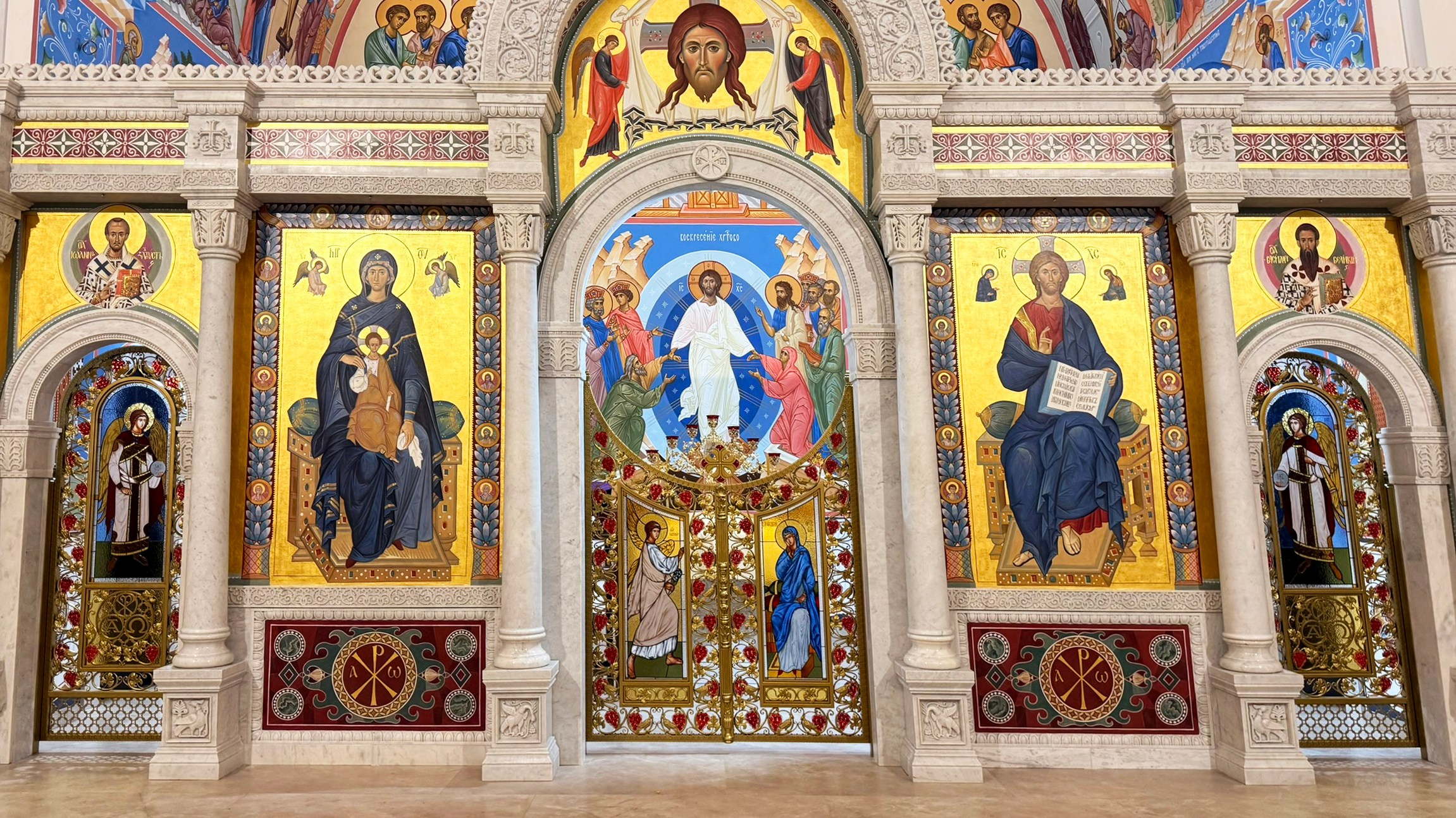 Царские и диаконские врата в Храме Святителя Василия Великого. г. Жлобин. Мария Тарлецкая | Скульптура и художественная ковка в Минске