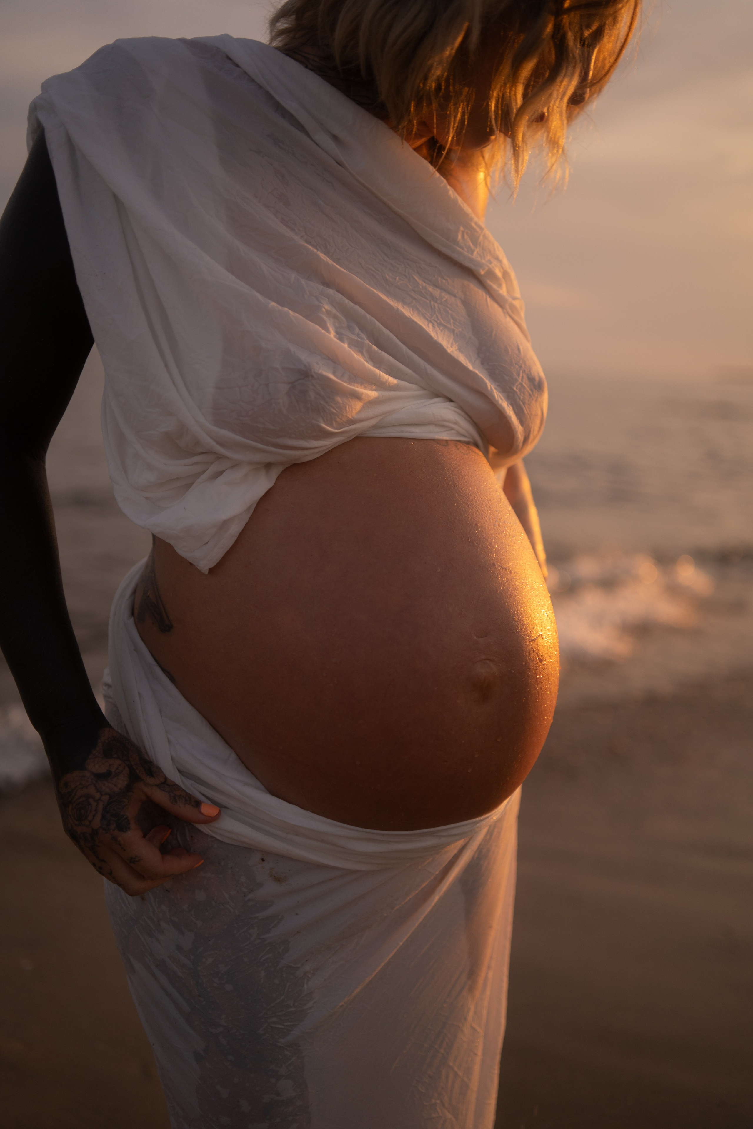 Harkness Park Maternity Photos at Sunset | Waterford & Niantic CT Maternity Photographer
