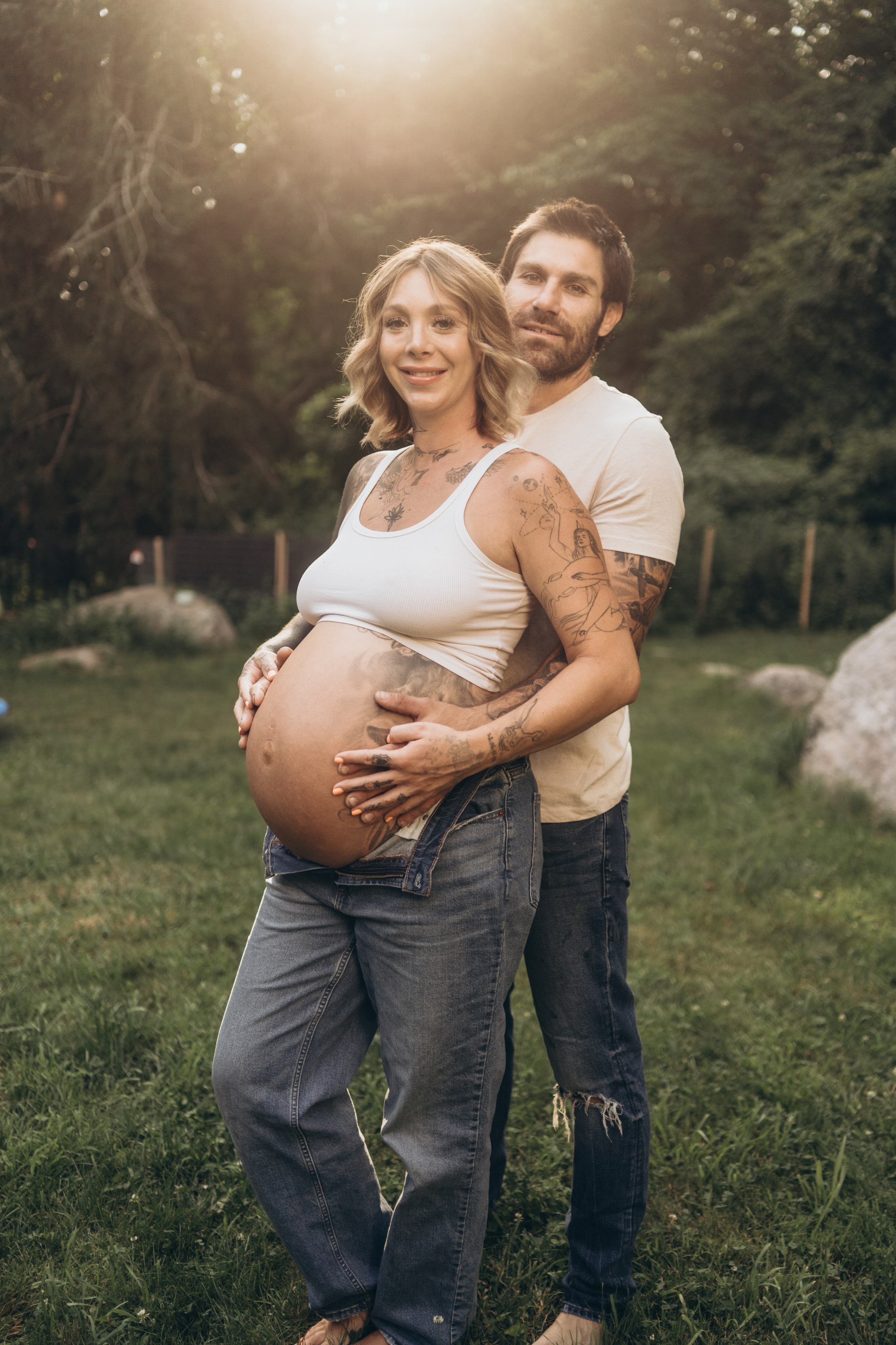 Harkness Park Maternity Photos at Sunset | Waterford & Niantic CT Maternity Photographer