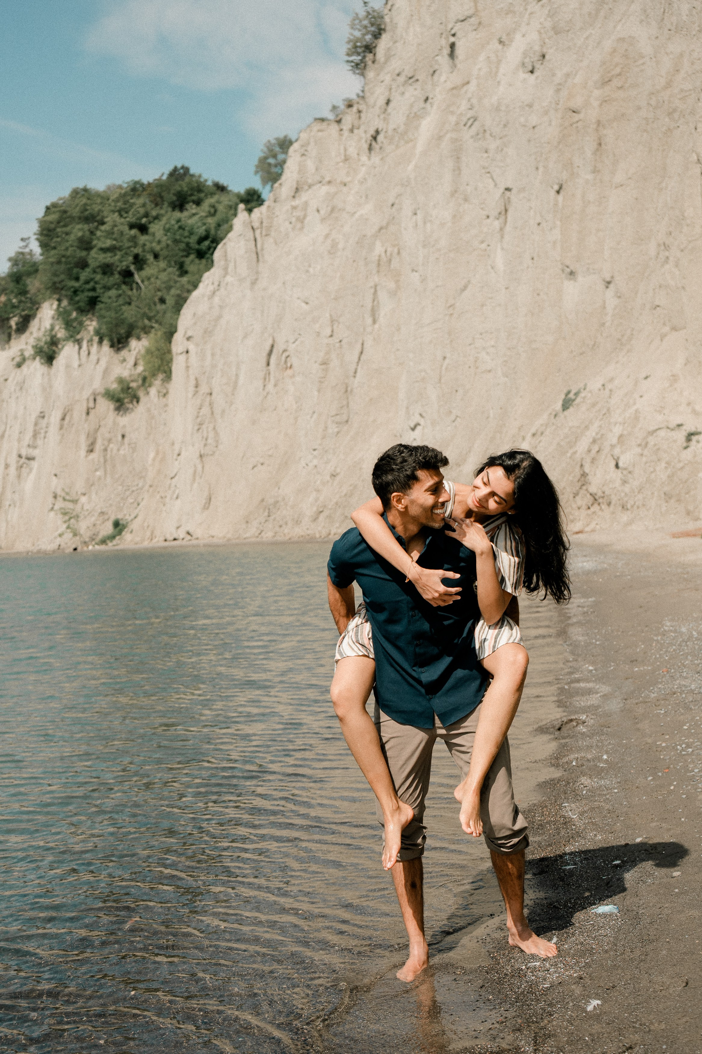 Romantic Engagement Photoshoot in Toronto | Natural & Candid Moments. Madhurina photography