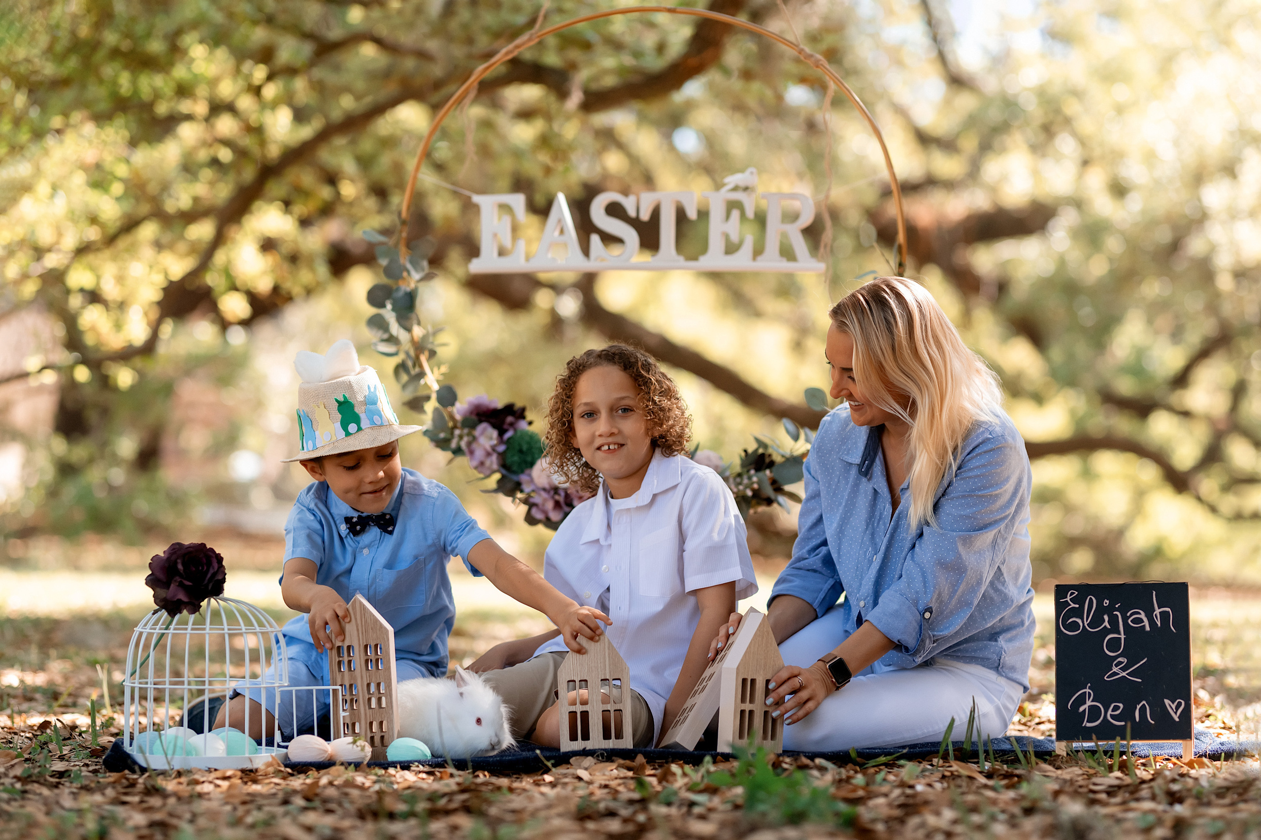 Easter_Elijah & Ben_2021. Portrait, kids and family photographer in Wesley Chapel Alina Alice Osipova