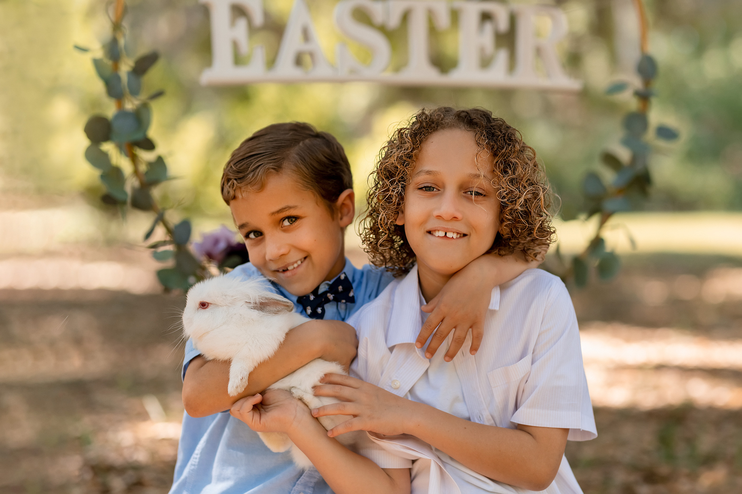Easter_Elijah & Ben_2021. Portrait, kids and family photographer in Wesley Chapel Alina Alice Osipova