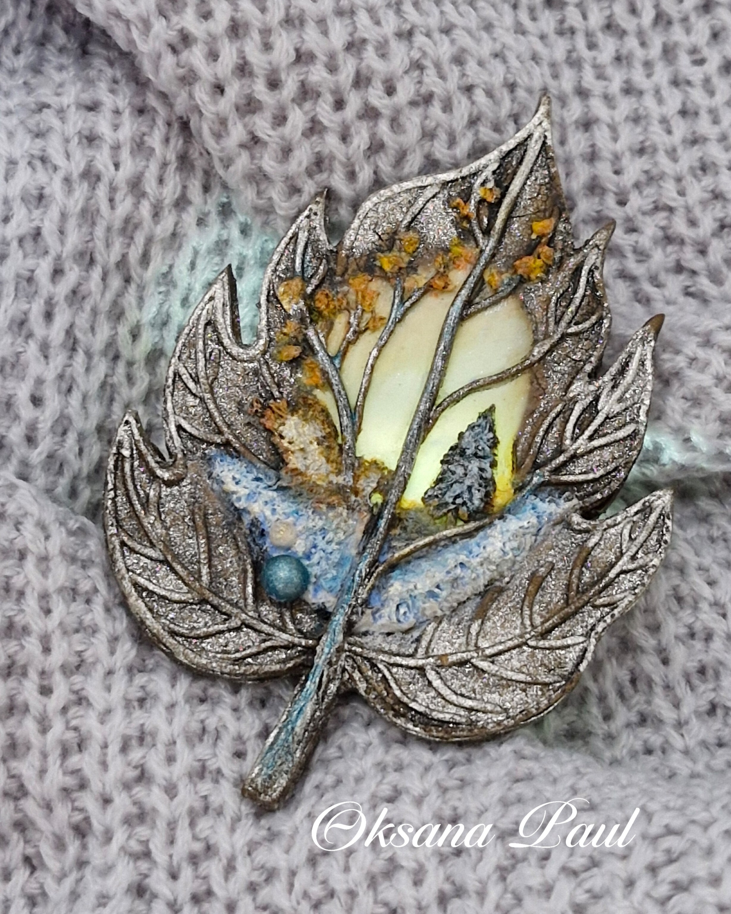 Броши с цветами / Blumen-Broschen ➜. Oksana Paul-Gardinen-Design Oksana Paul ✧ Art of Gardinen & Textile Design ✧ Polymer Clay Art & Handmade Creatures