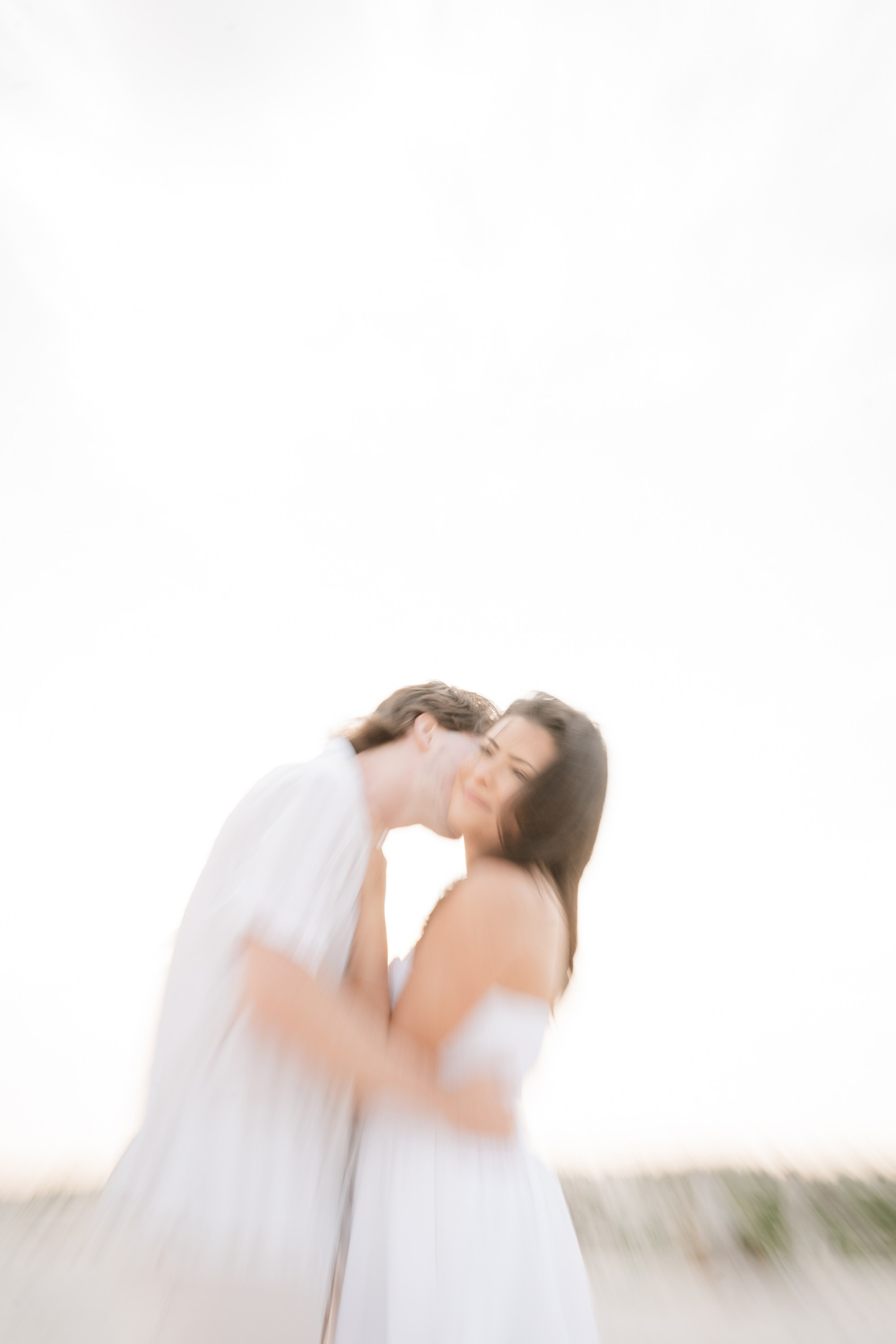Engagement photoshoot on the Atlantic City beach. Portrait and wedding photographer in New York
