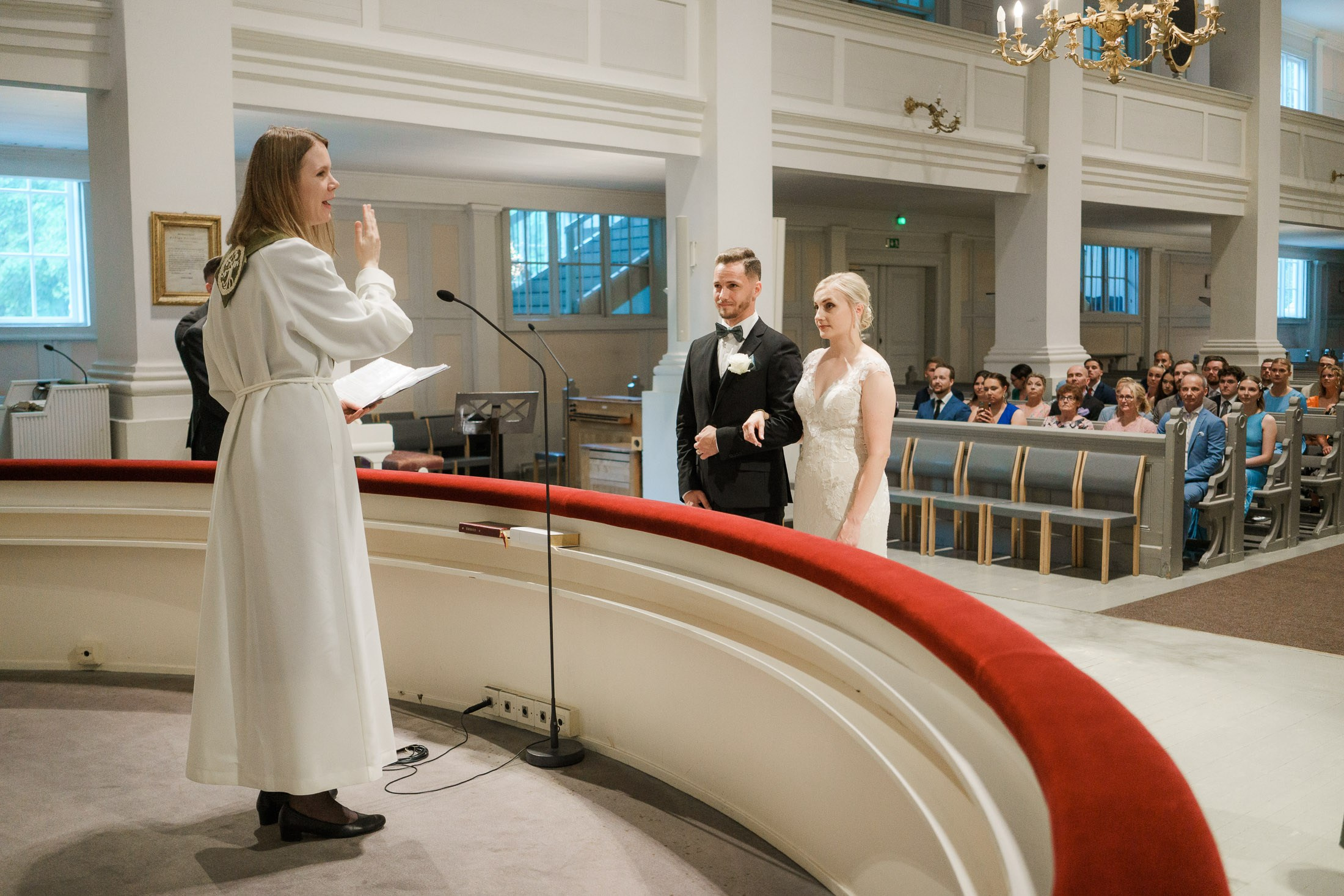 Hääkuvaus Klaus K, Rake-sali ja Helsingin vanha kirkko