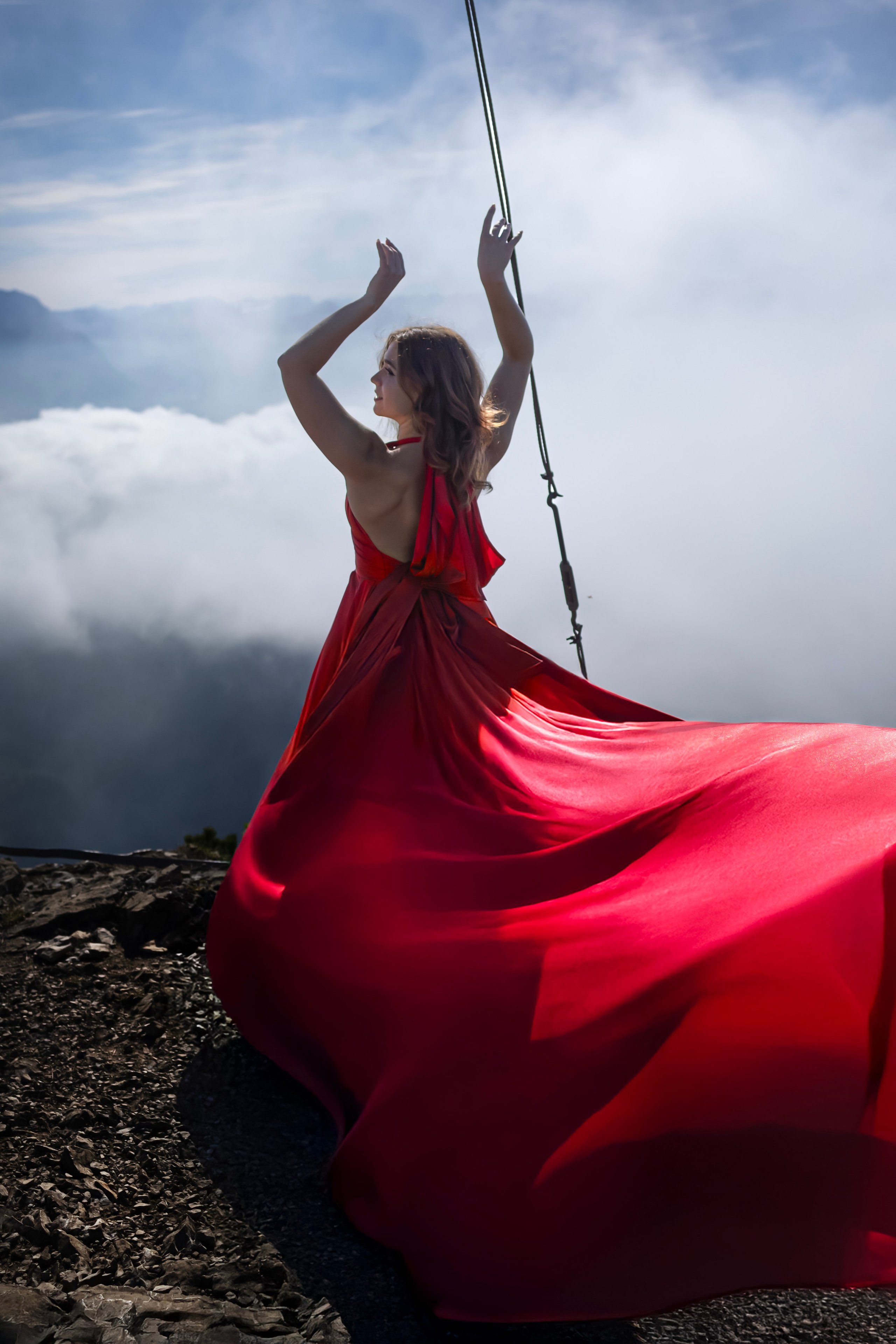 Shooting in the mountains. Photographer in Munich