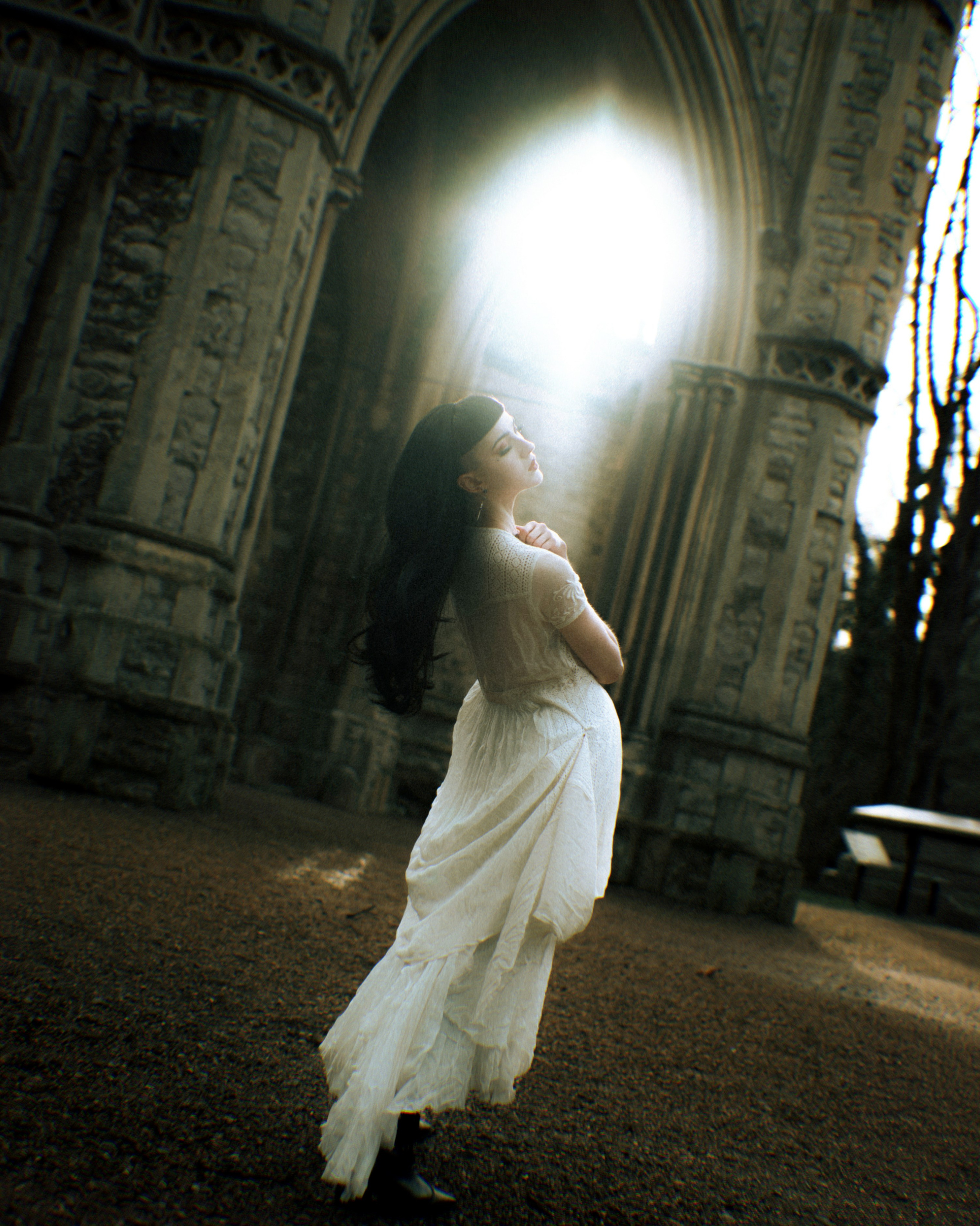 Gothic cemetery photoshoot. Moth & Moss Photography