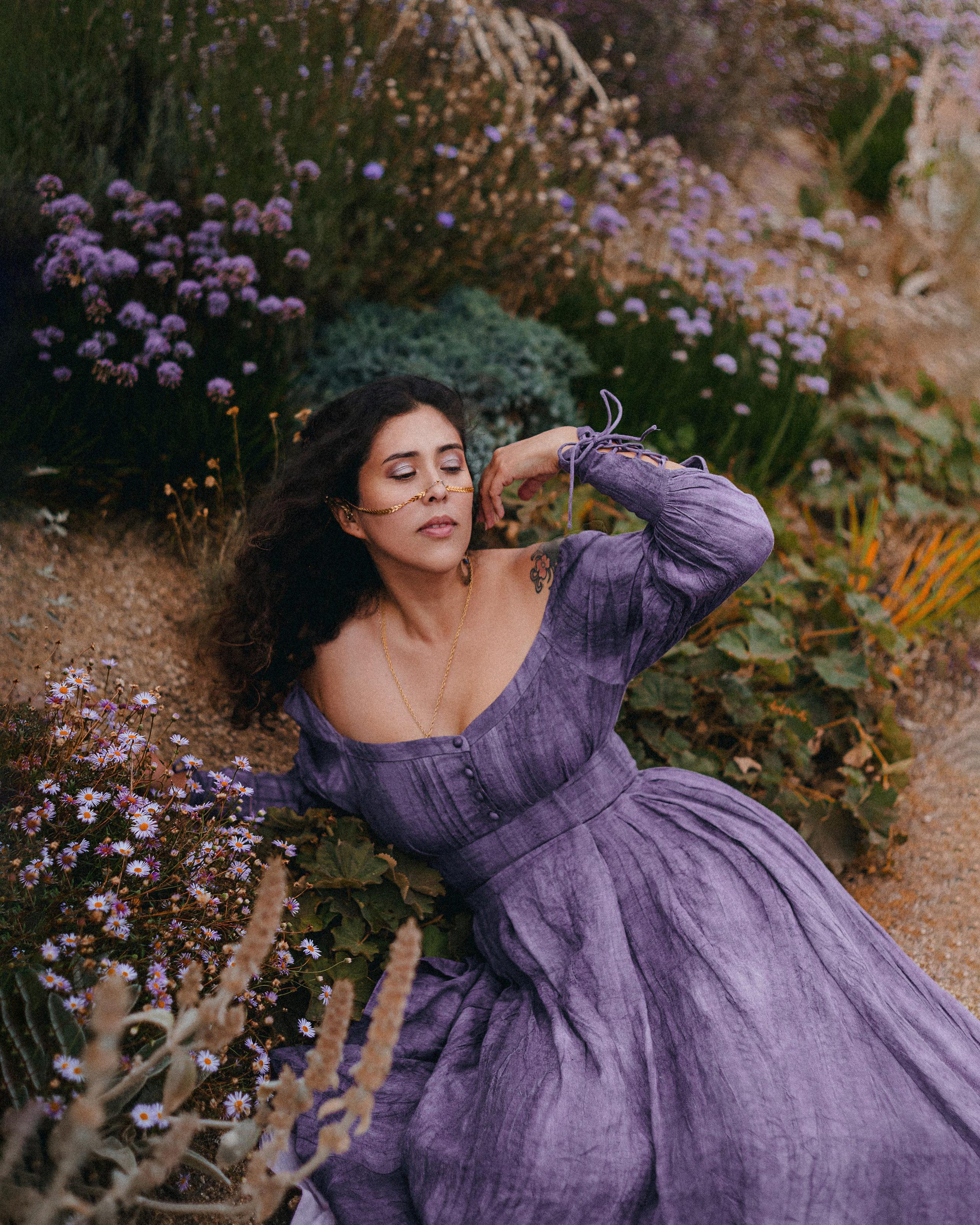 Fairy in Medieval Ruins Photoshoot. Moth & Moss Photography