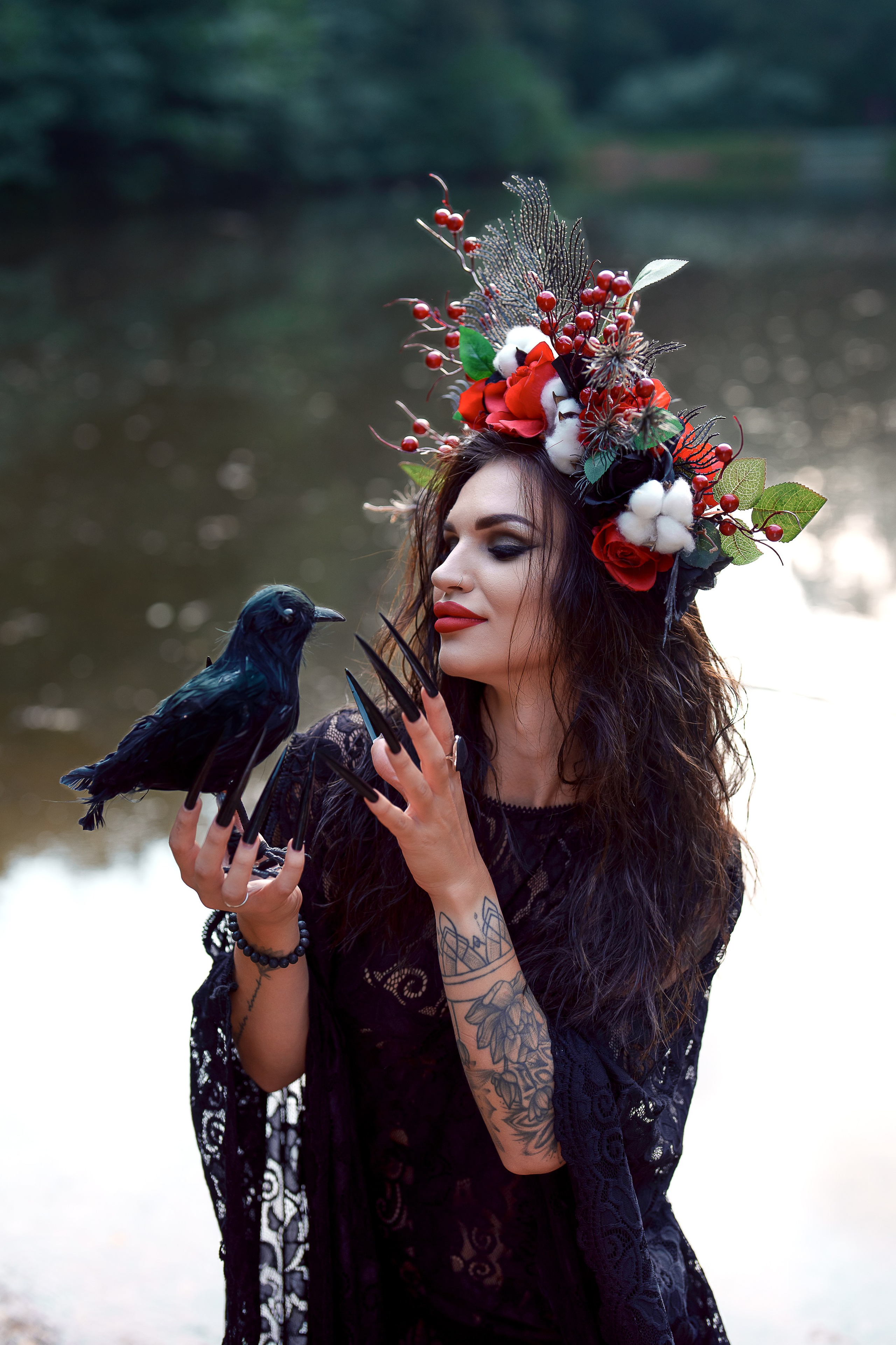 Witch at the lake. Familien, Lifestyle und Portrait Fotografin in Trier, Luxembourg