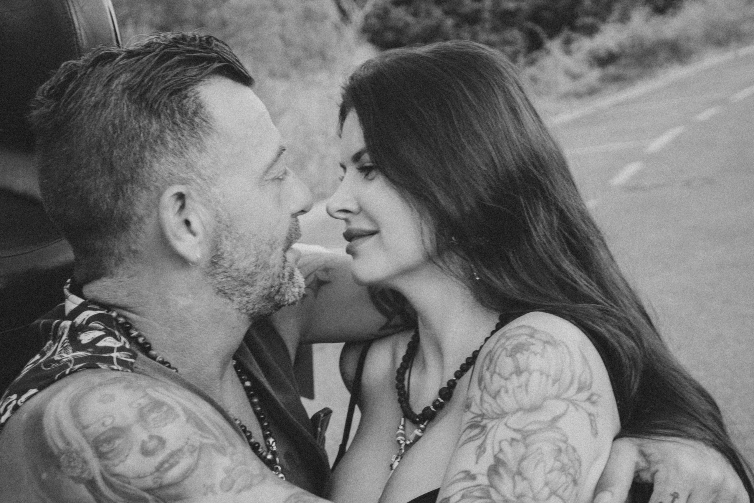 Фотосессия пары на мотоцикле. Профессиональная фотосъемка в Калафелле — Елена Медведева