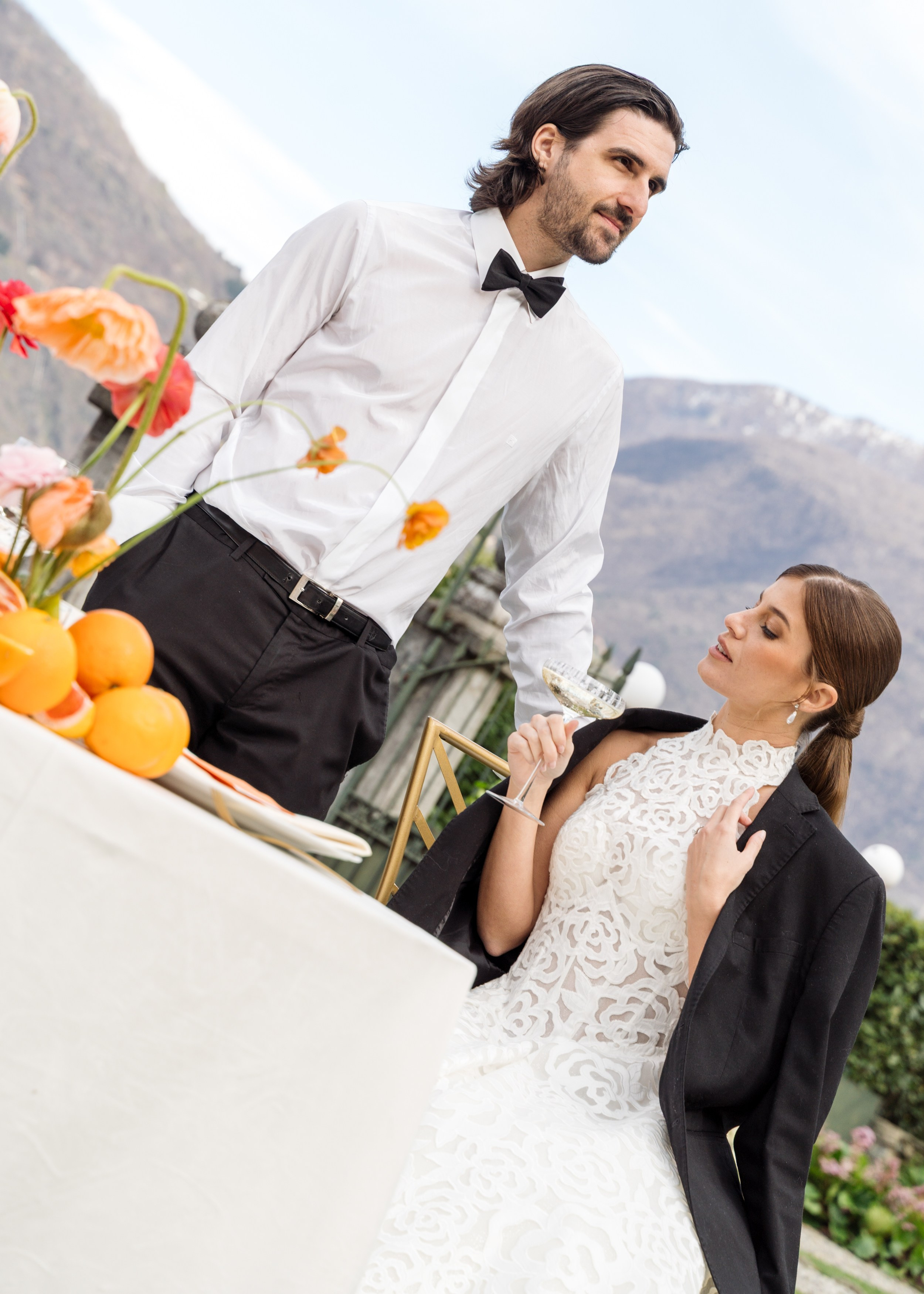 Serena & Dave Aperol Wedding. Proposal Photographer in Lake Como