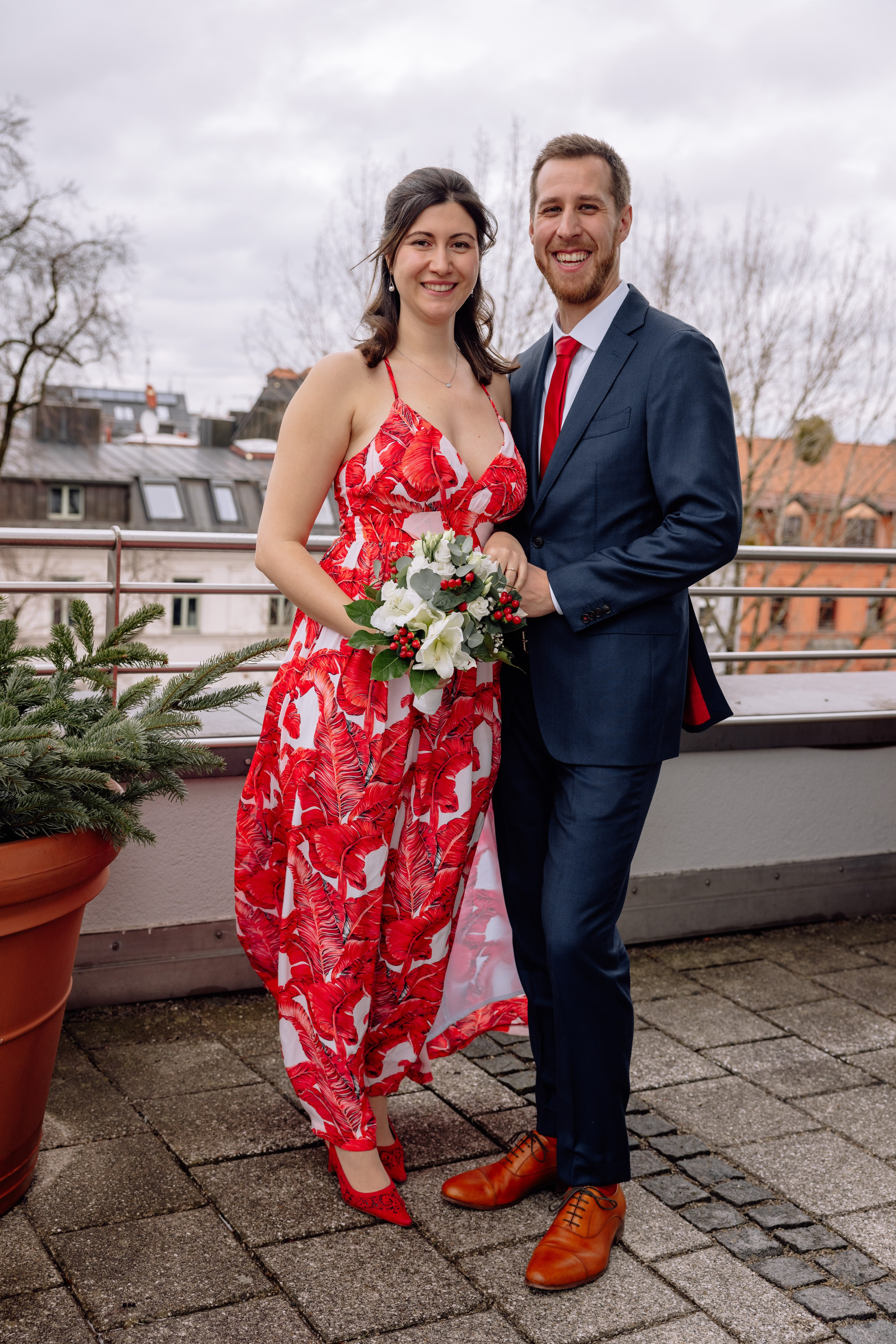 Warme Winterhochzeit in München - Standesamt Ruppertstraße. Hochzeitsfotograf München Taufe Familienfotograf Tanja Mauke