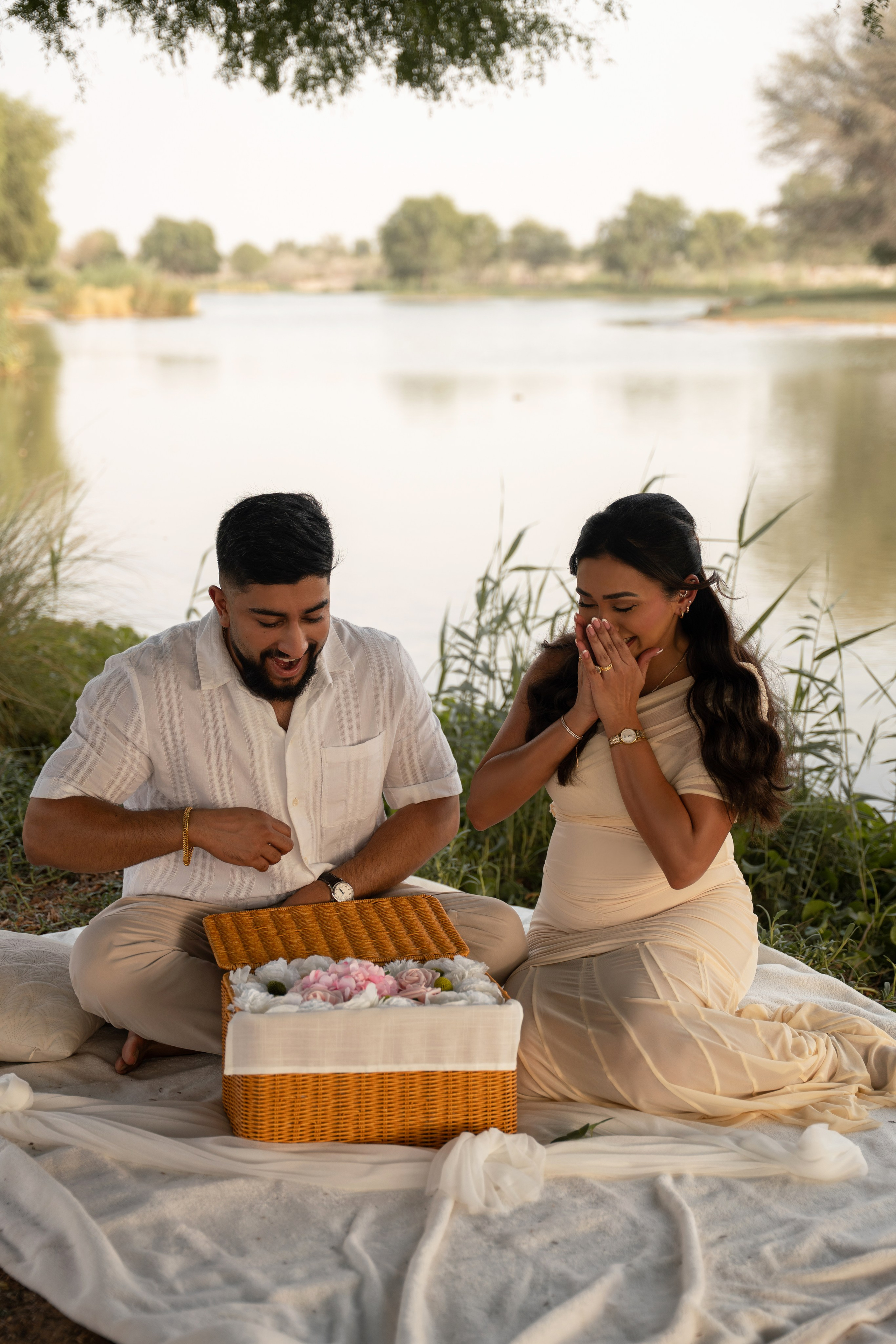 Sunset whispers: Boy or Girl?. Angela Iakovleva — Family Photographer in Dubai