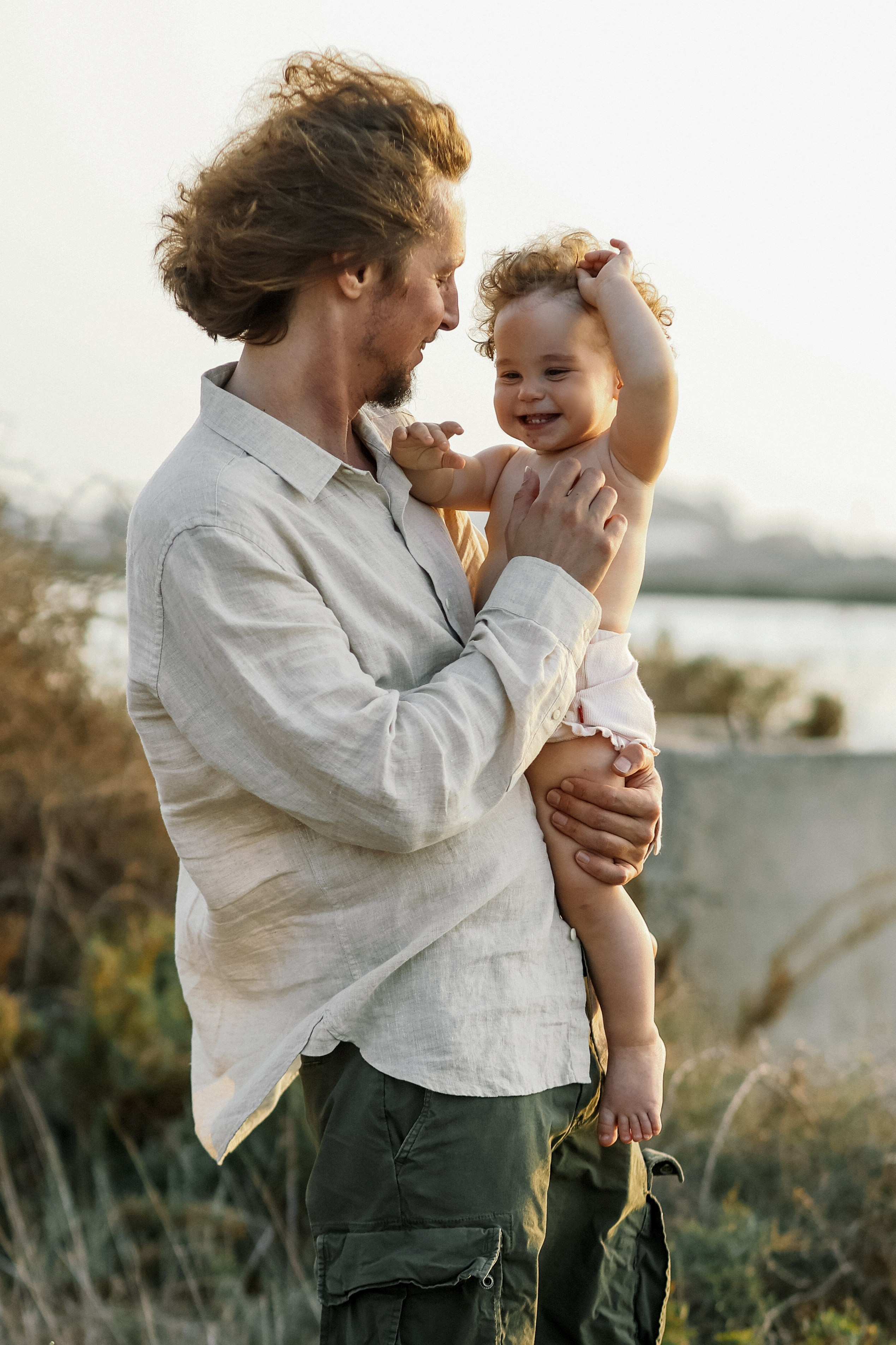 Little curls in Atlit. Family photographer in Israel
