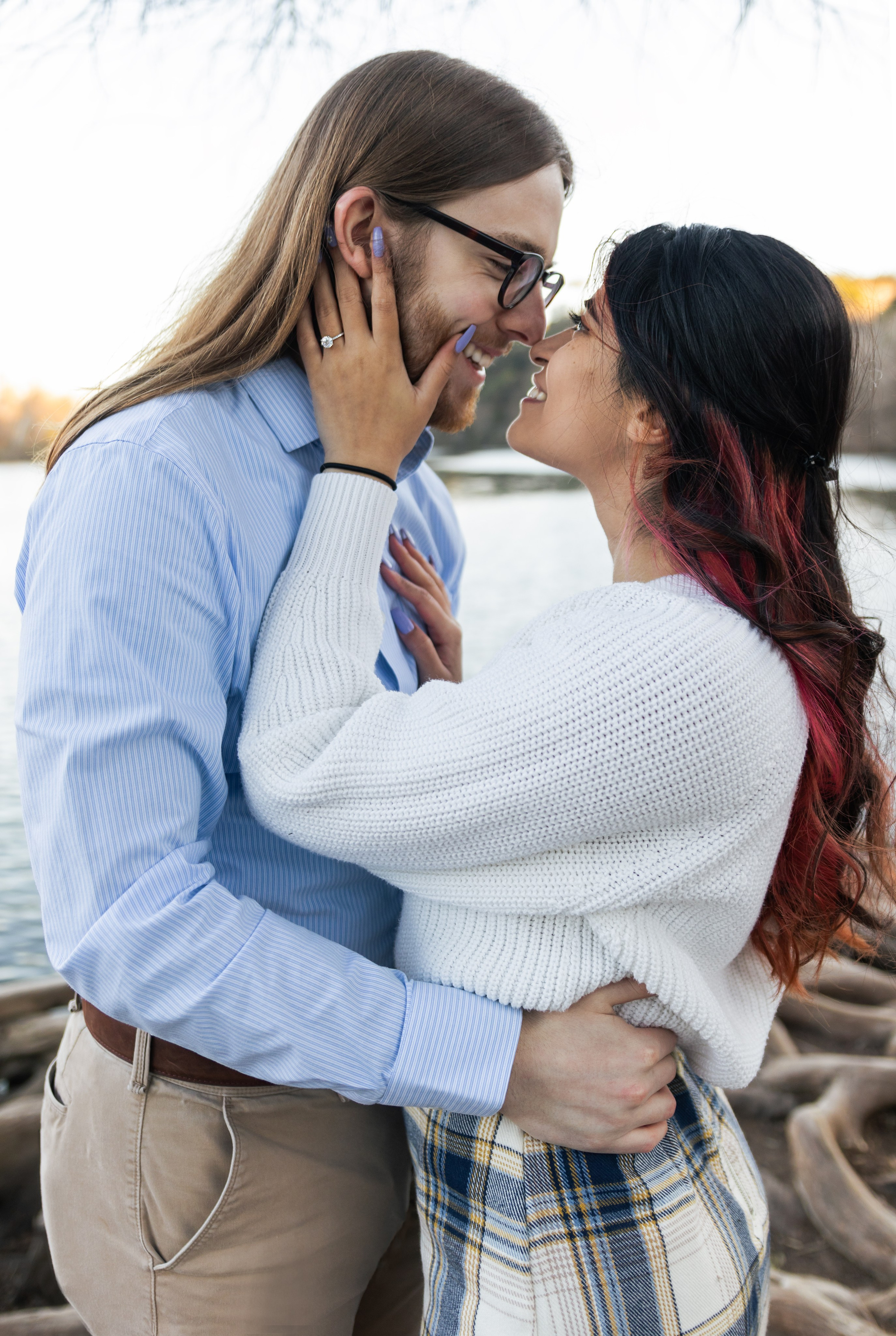 Riley and Maria’s engagement photoshoot at Red Bud Isle