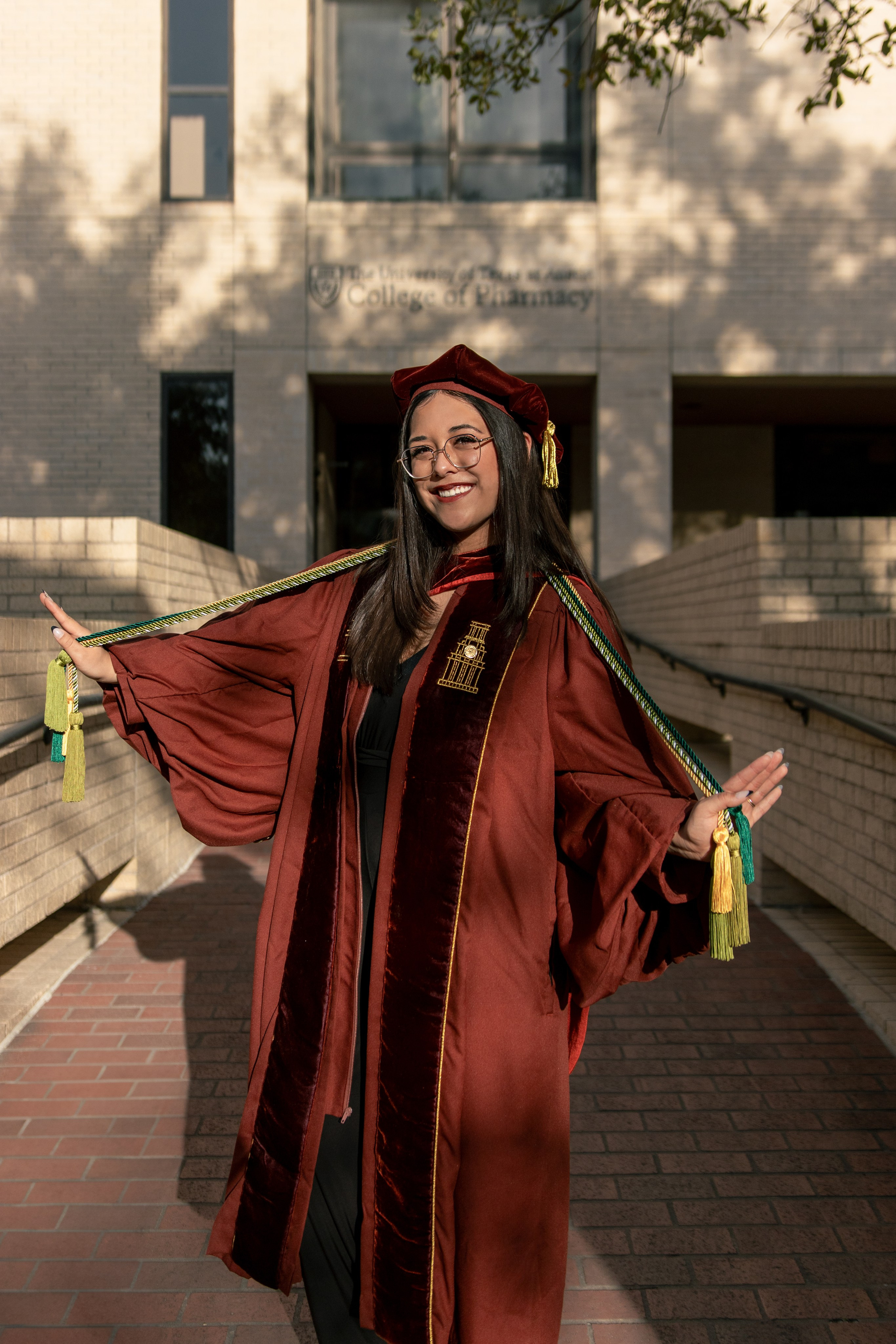 Alexiss' graduation photoshoot at the University of Texas Austin