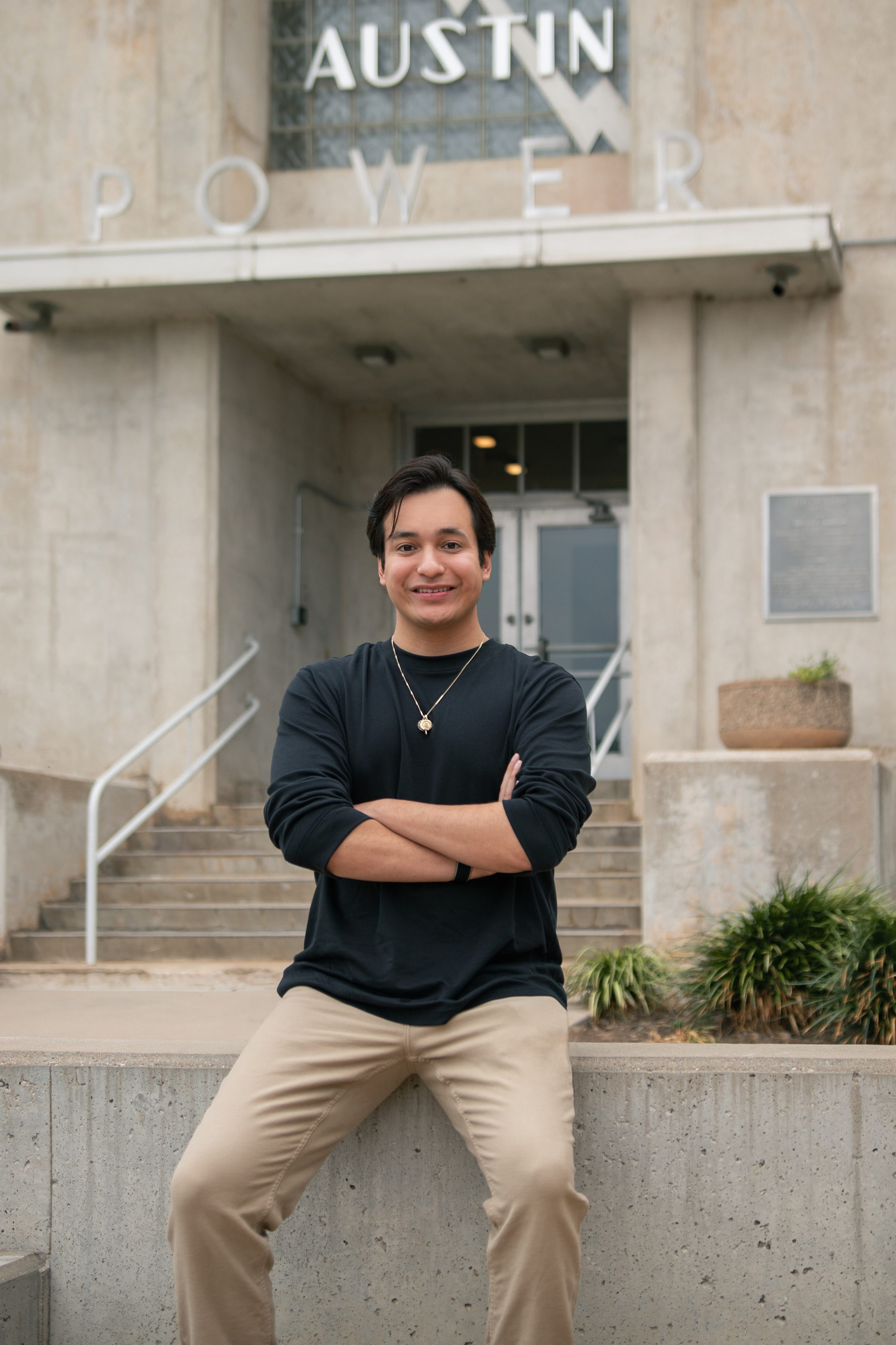 Matthew’s photoshoot in the Seaholm District in Austin