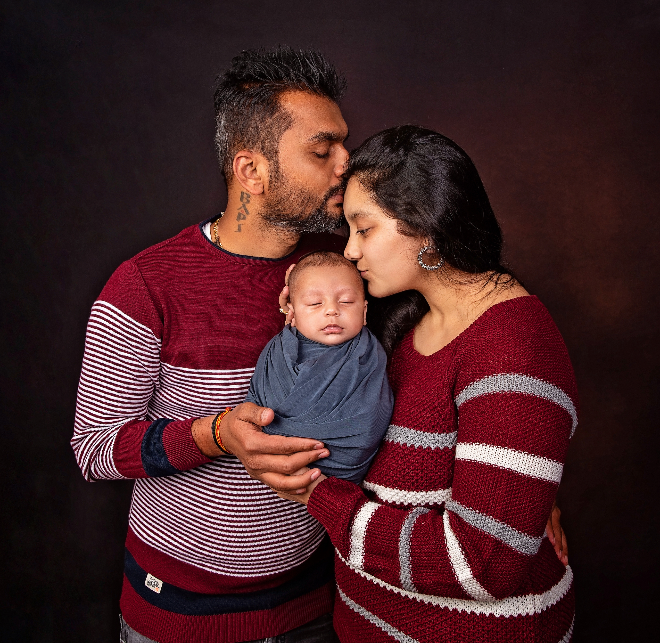Indian family with newborn 2 weeks baby boy Nairobi Kenya