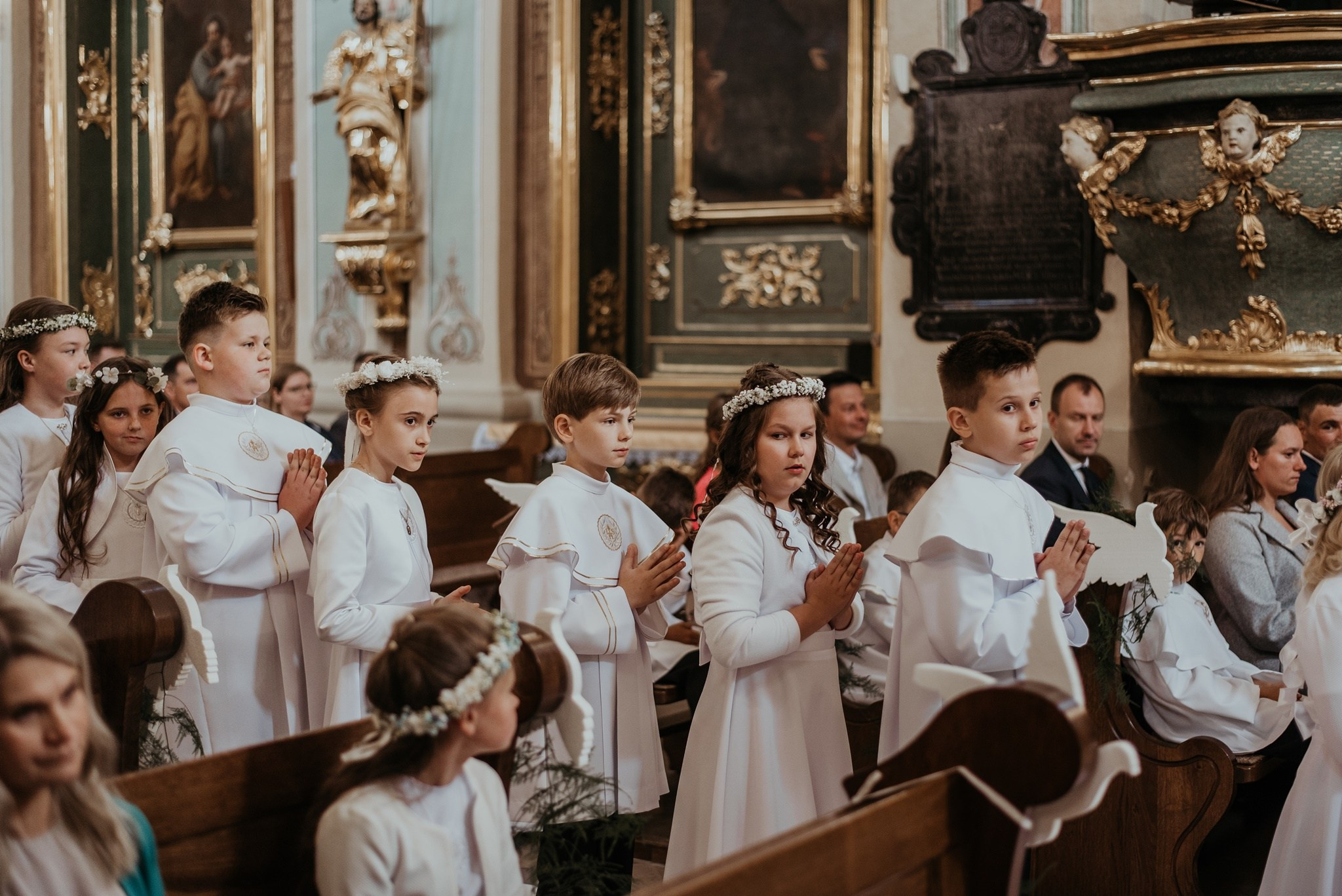 I Komunia Św. Marcela. Dominika Strachacka Fotografia | Fotograf ślubny i rodzinny Opole Lubelskie Lublin