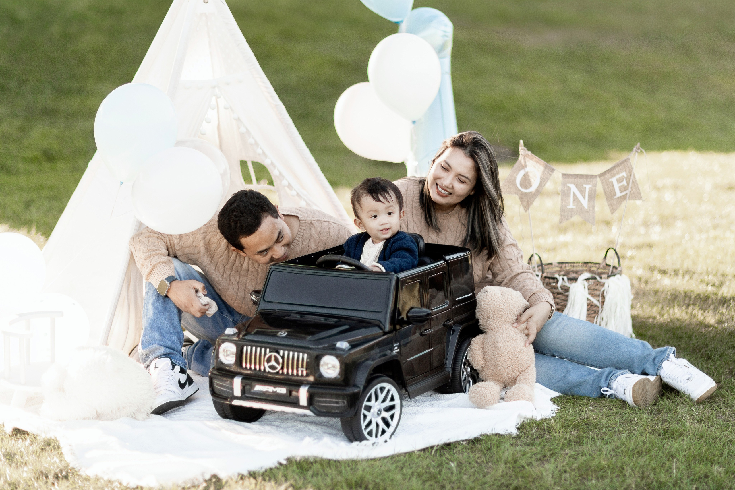 First year & Cake Smash. Family photographer in Bay Area, California