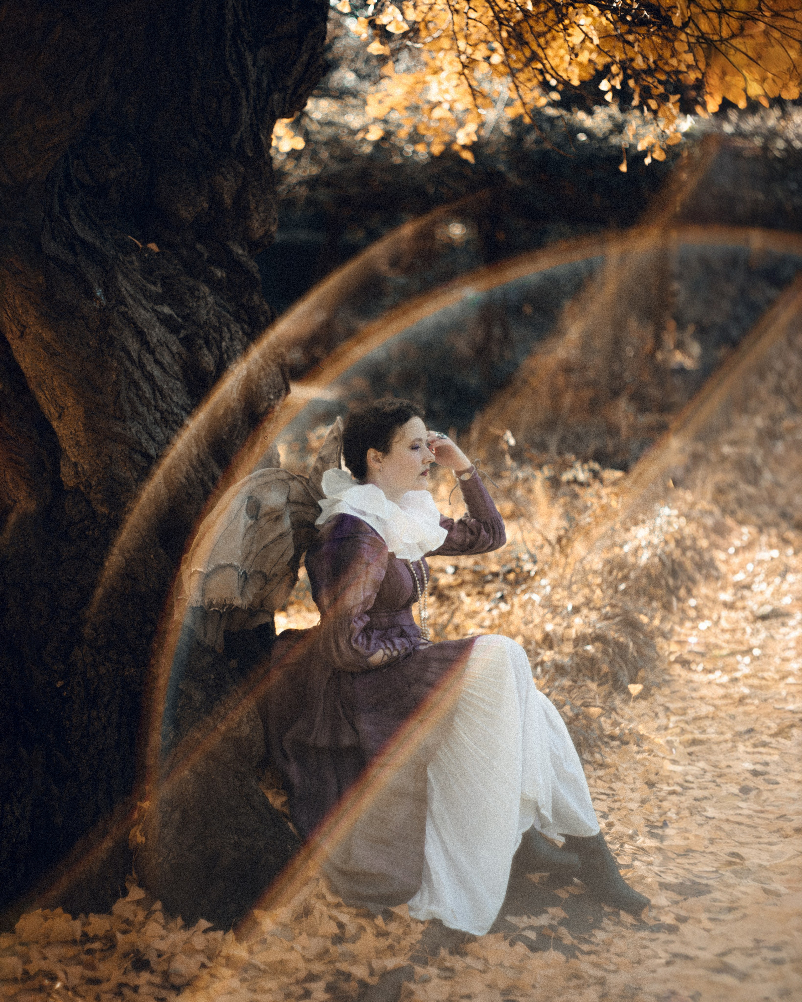 Vintage Moth Costume Photoshoot in London. Moth & Moss Photography