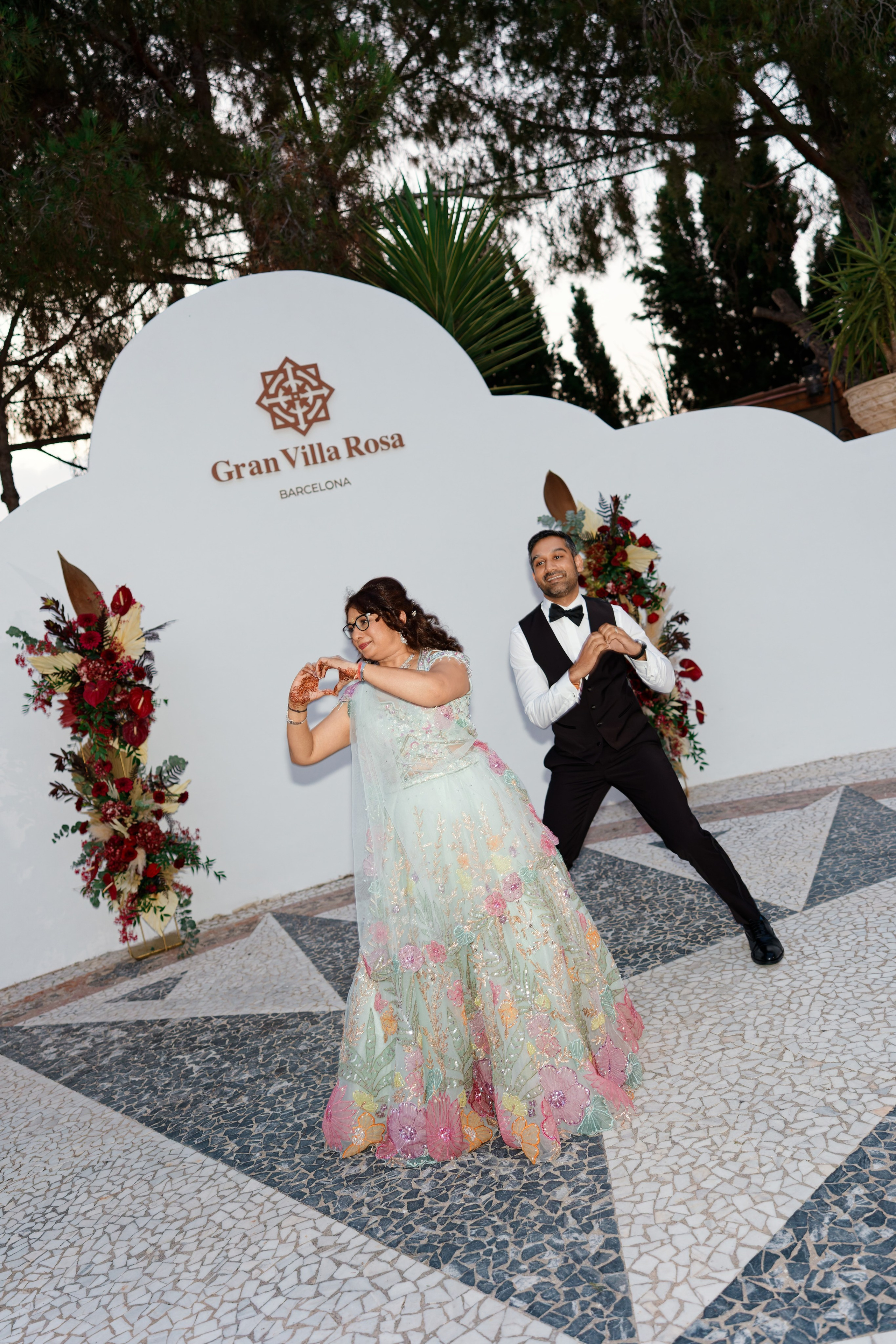 Indian wedding at Gran Villa Rosa, Barcelona