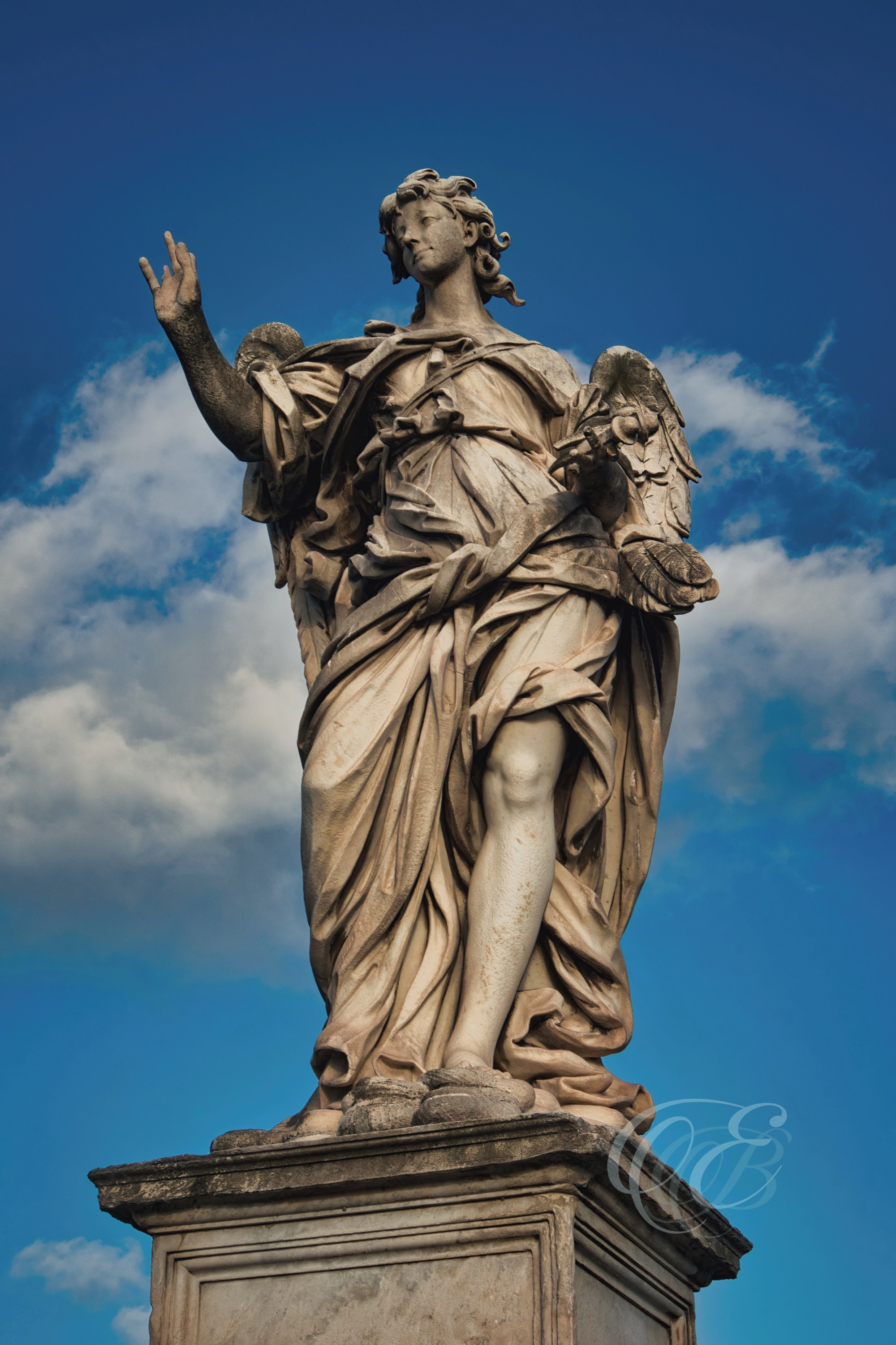 Rome Italy - Angel with the Nails - Eduardo Bartoli Fine Art Photography - Angel with the Nails statue on Ponte Sant’Angelo, Rome, Italy – fine art photography by Eduardo Bartoli.